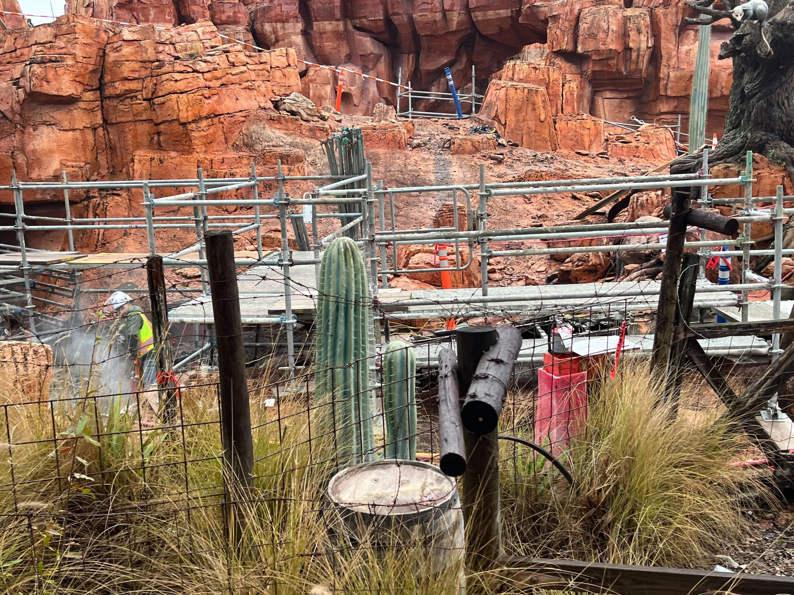 Jackhammer Work and Even More Scaffolding at Big Thunder Mountain