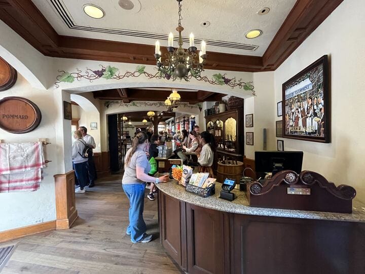 Guests Enjoying France Wine Bar in EPCOT