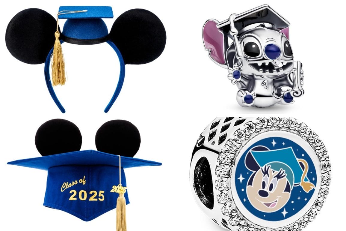 Celebrate the Class of 2025 with our graduation-themed items featuring mouse ears and beloved cartoon characters. Discover headbands adorned with caps and tassels, alongside charms showcasing delightful graduation motifs, perfect for commemorating this special milestone.