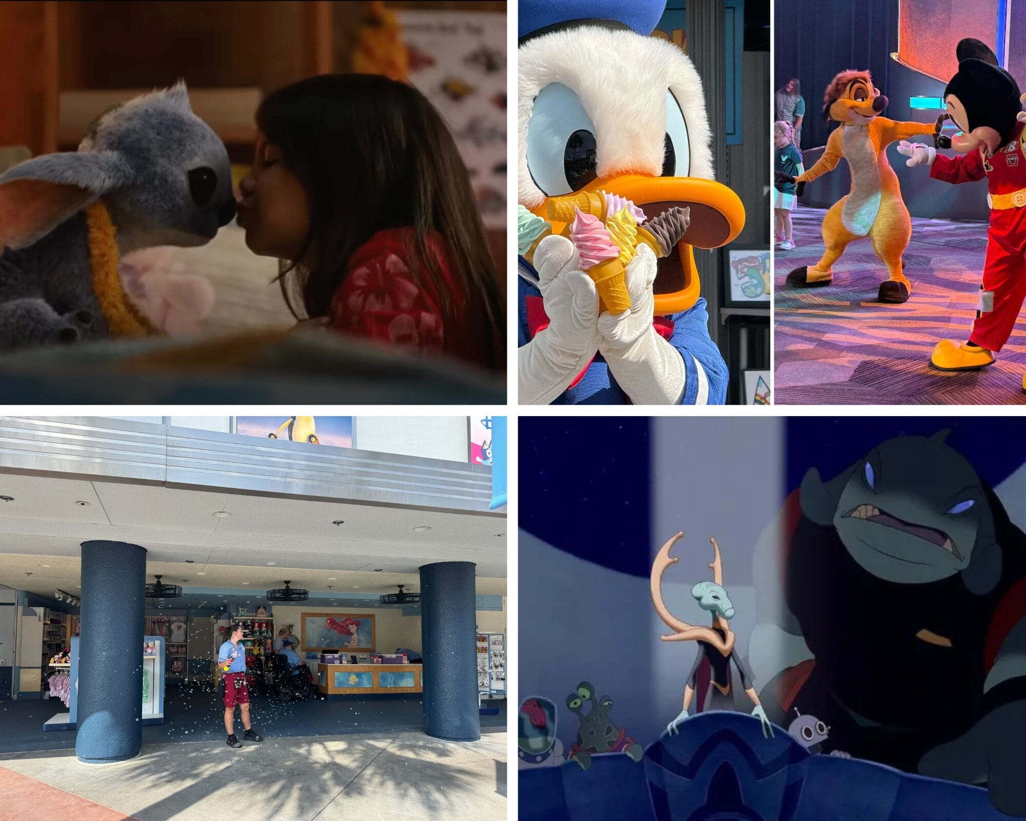 Disney-themed collage: characters, a child, theme park moments—perfect for your Daily Recap of magical memories.