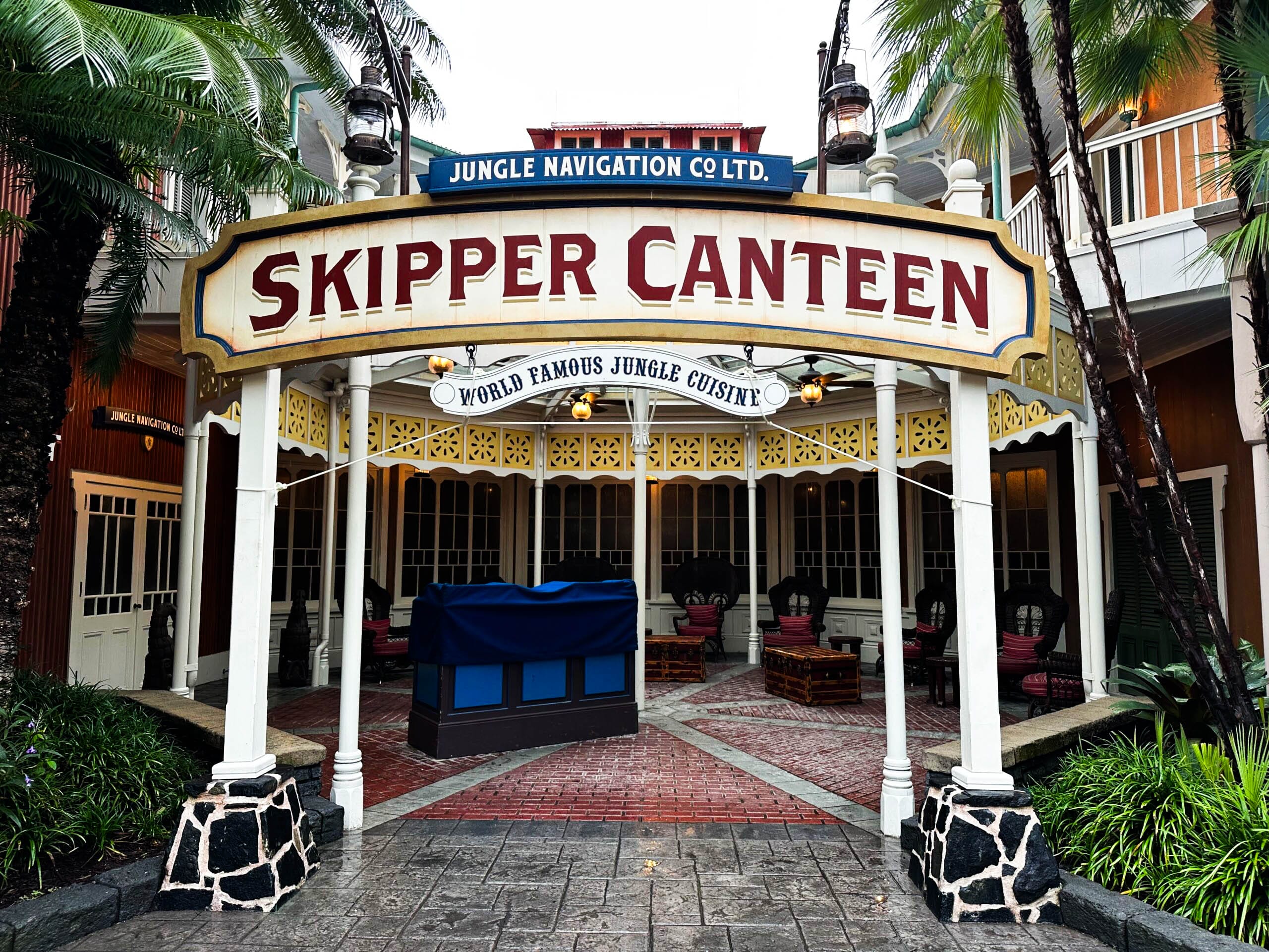 Entrance to Skipper Canteen in Adventureland