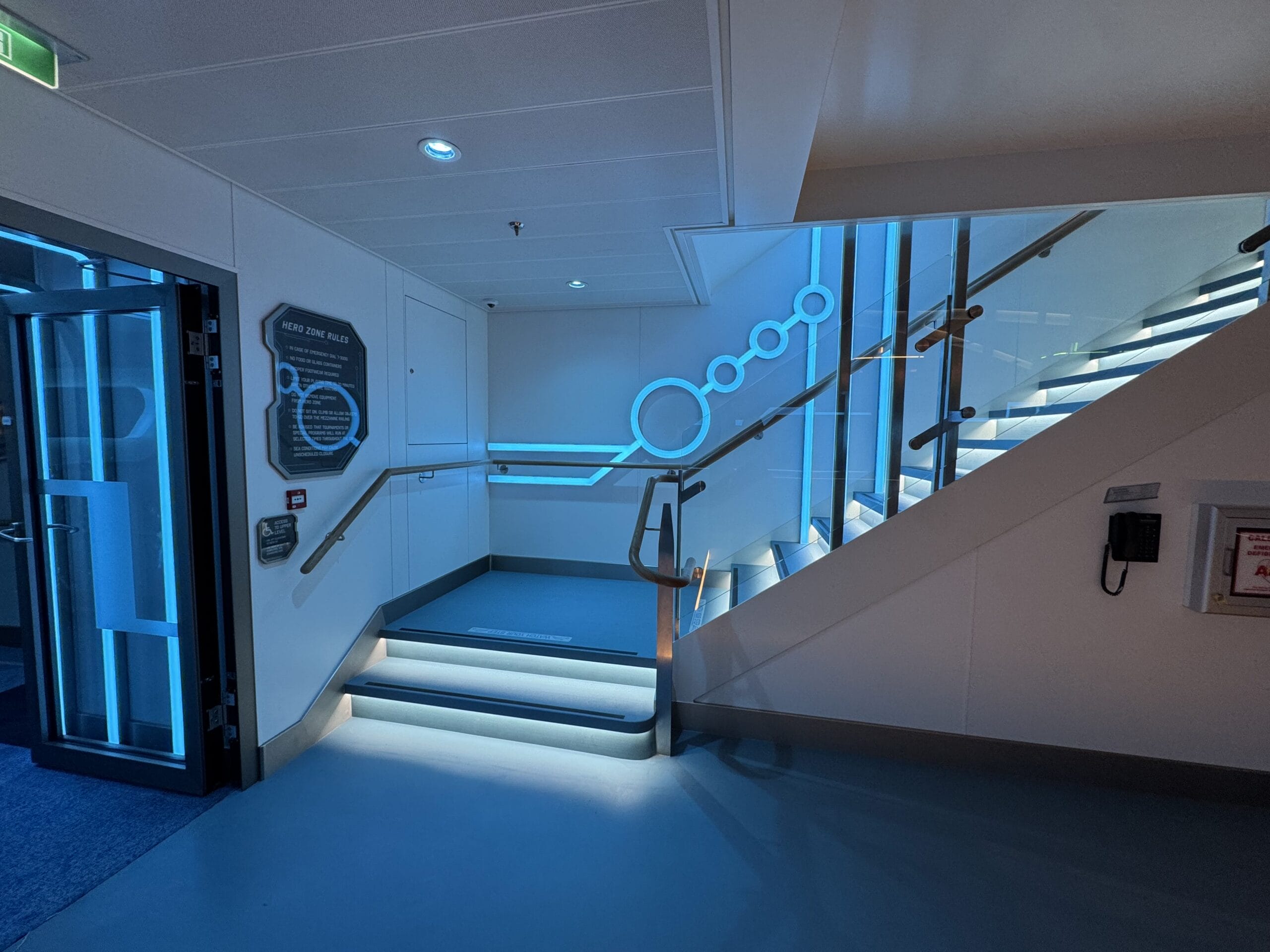 Incredibles-Themed Hero Zone Sports Arena on the Disney Destiny