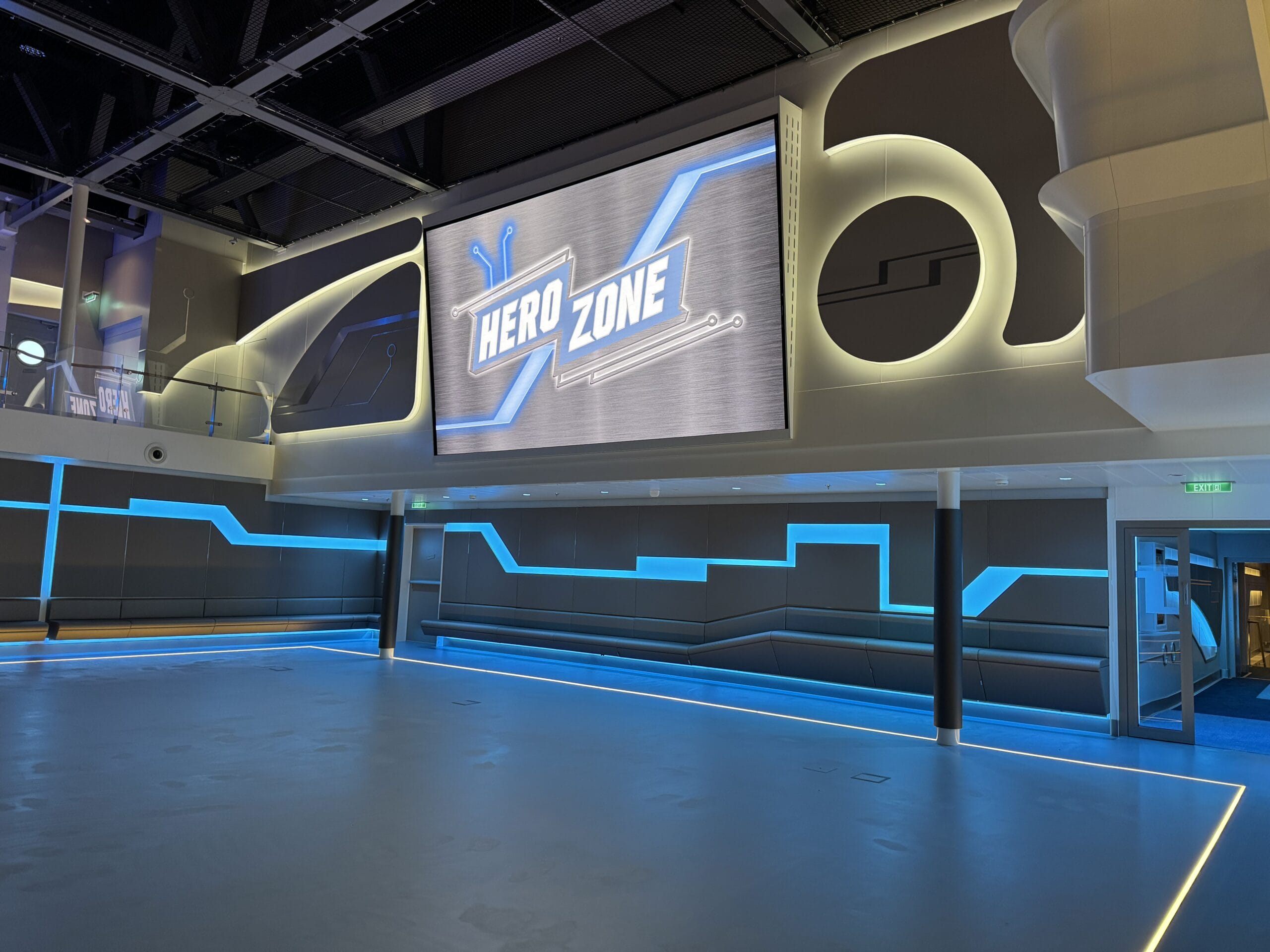 Incredibles-Themed Hero Zone Sports Arena on the Disney Destiny