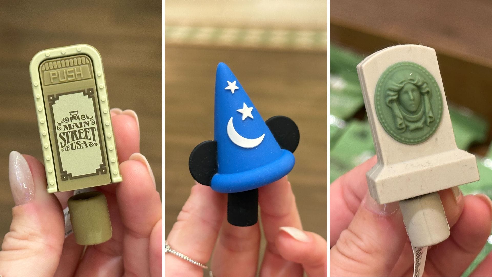 Walt Disney World straw toppers