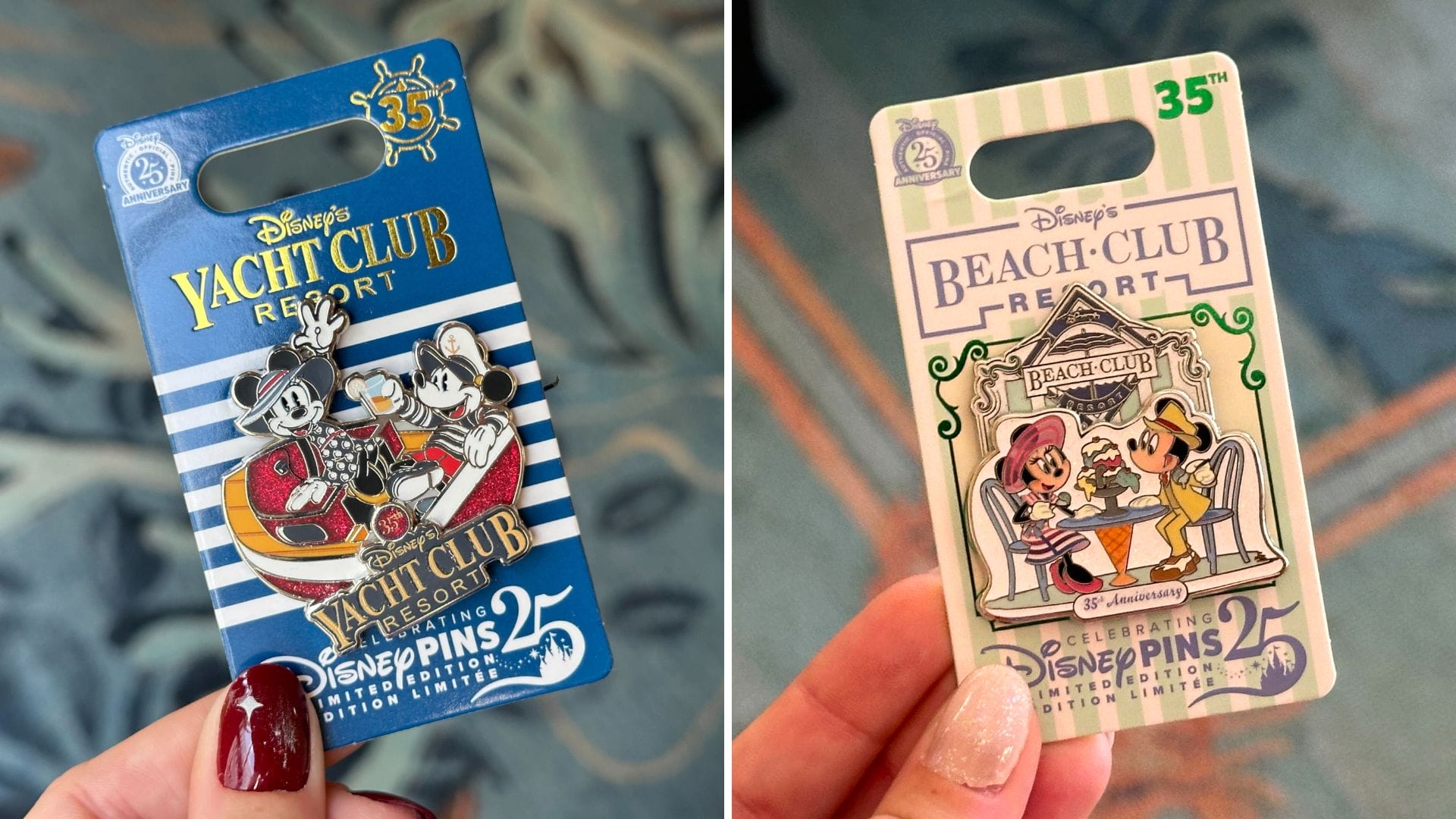 Disney's Yacht Club & Beach Club 35th Anniversary Pins Available at Walt Disney World
