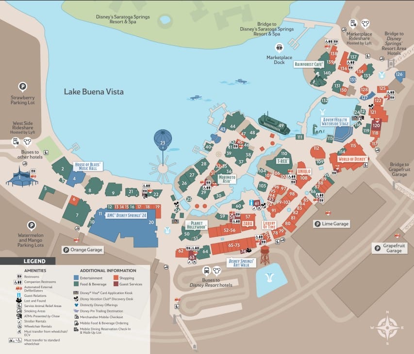 Disney Springs Map
