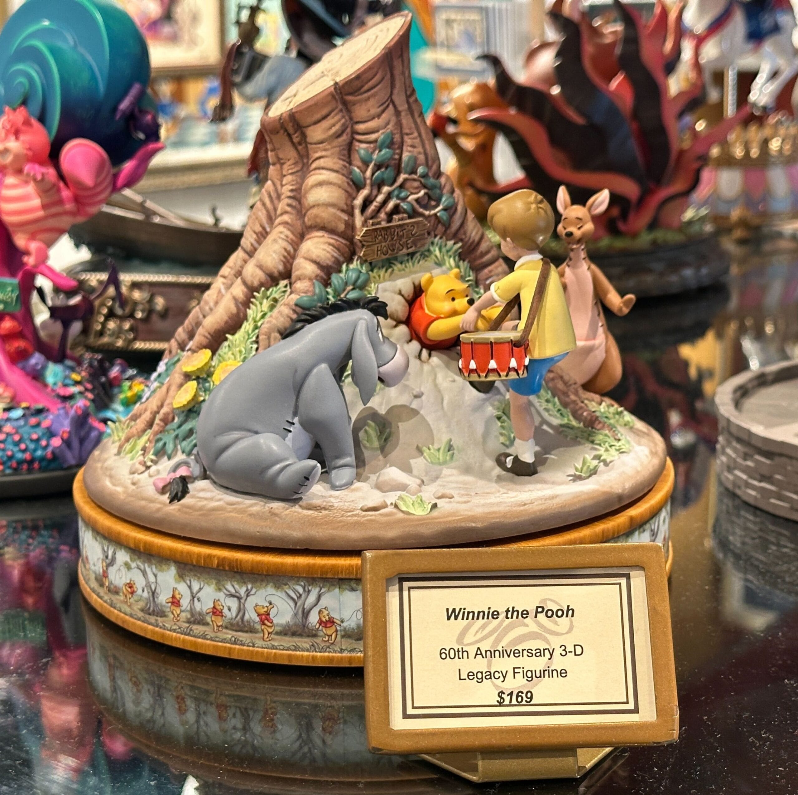 Winnie the Pooh 60th anniversary musical figurine now available at Disney Springs.