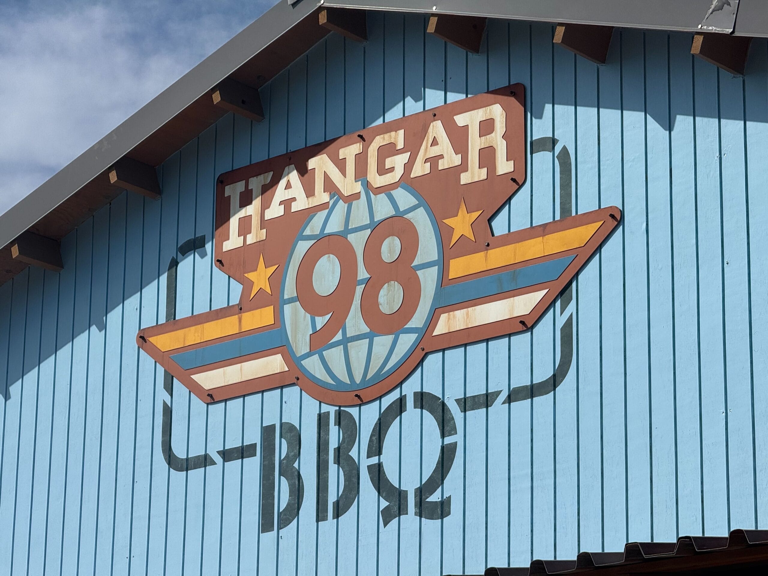The new hangar building matches the Castaway Air theming throughout the island but particularly around Serenity Bay.