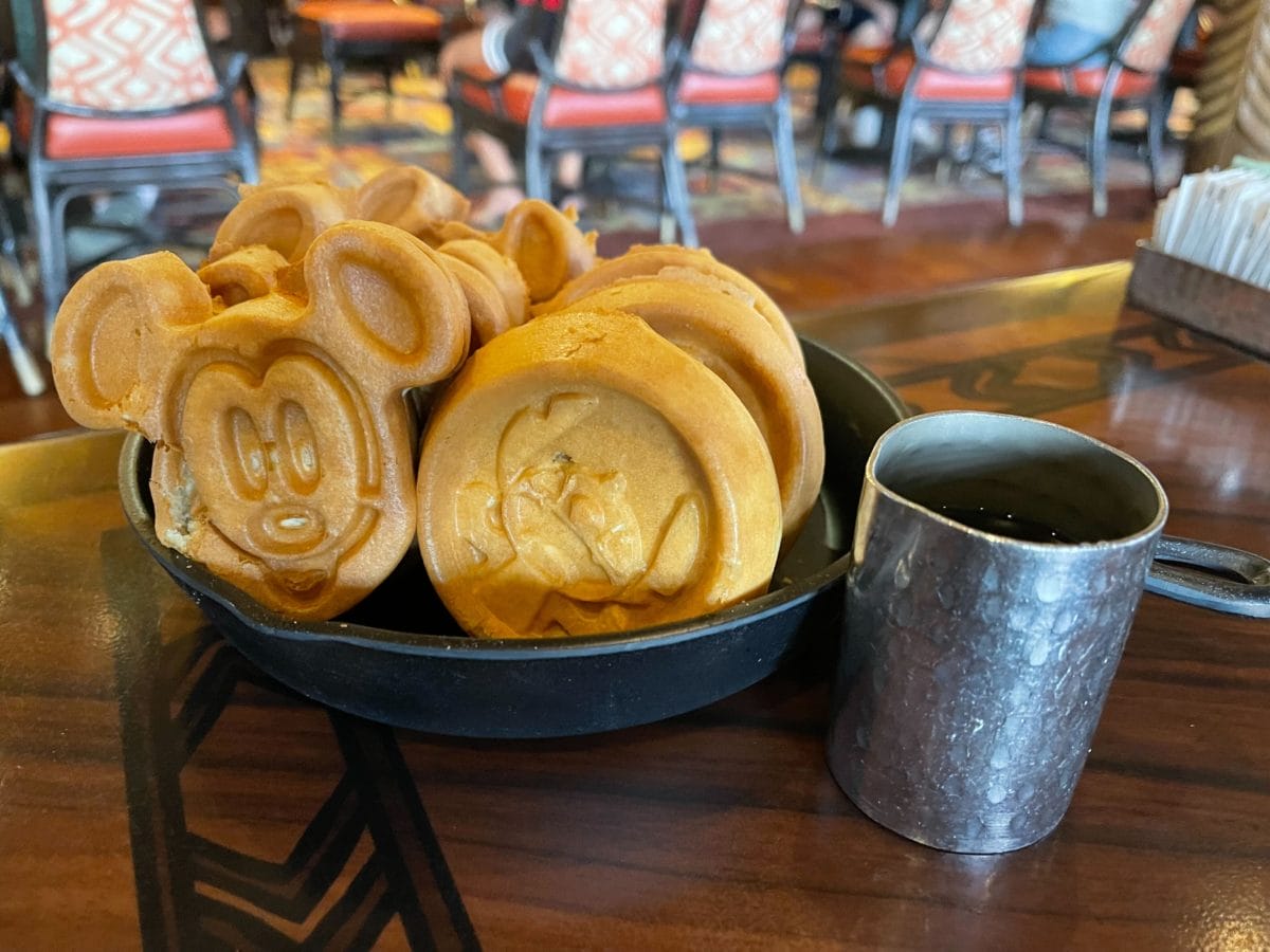 Stitch waffles at 'Ohana in Disney's Polynesian Resort