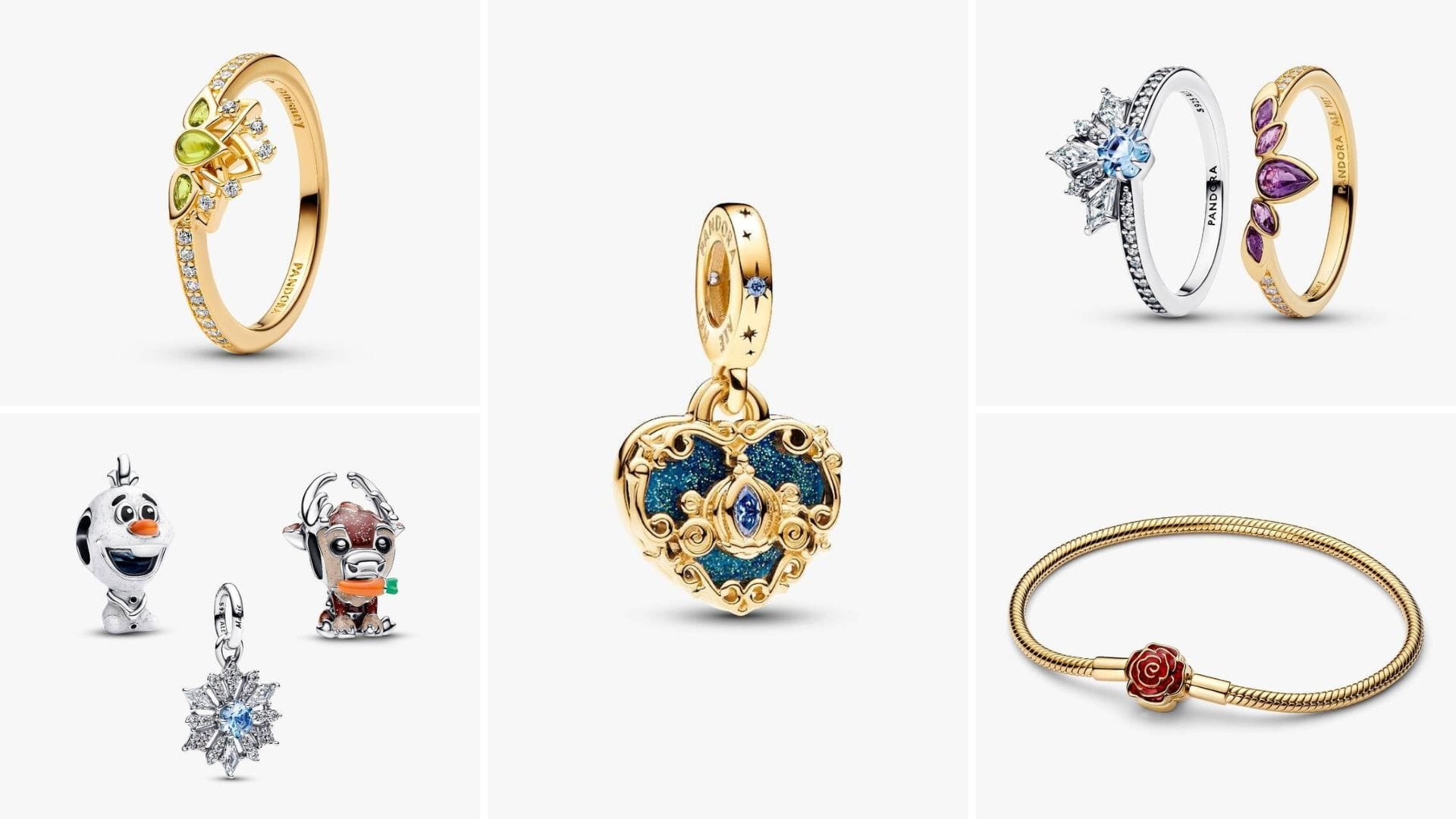 Shop Disney Princess Charms, Rings, and Bracelets by Pandora