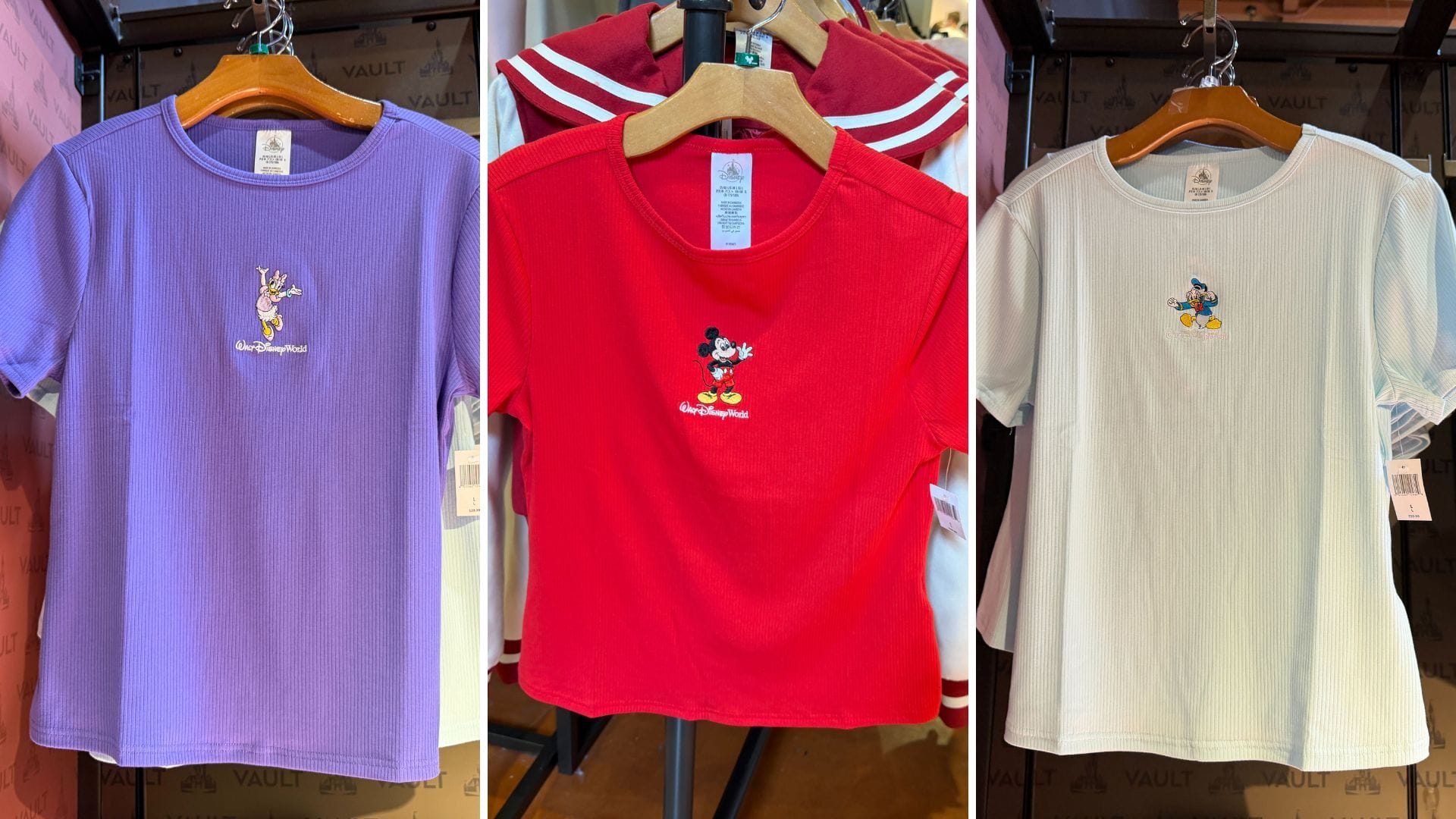 New Mickey & Friends Embroidered Tees at Walt Disney World