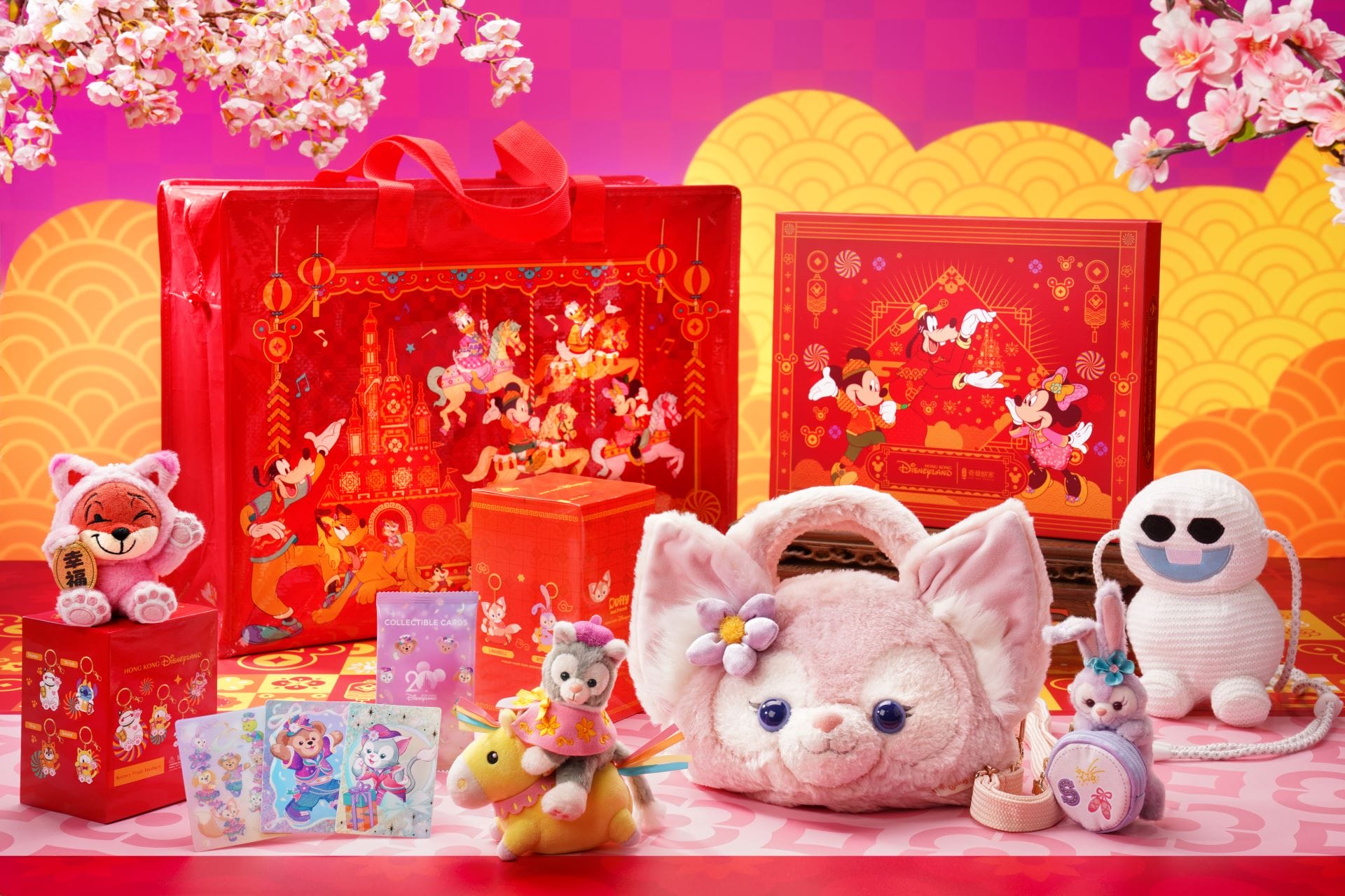 The Disney Chinese New Year Lucky Magic Bag will offer a bundle of collectibles and exclusive items only available in the lucky bag including Kee Wah Bakery Chinese pastry giftbox and a special edition Chinese New Year plush – Gelatoni, StellaLou, or LinaBell – in an all-new horse-themed design.