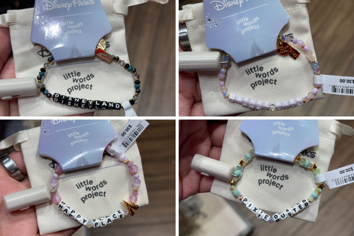 New Disney Parks x Little Words Project bracelets now available at Disneyland.