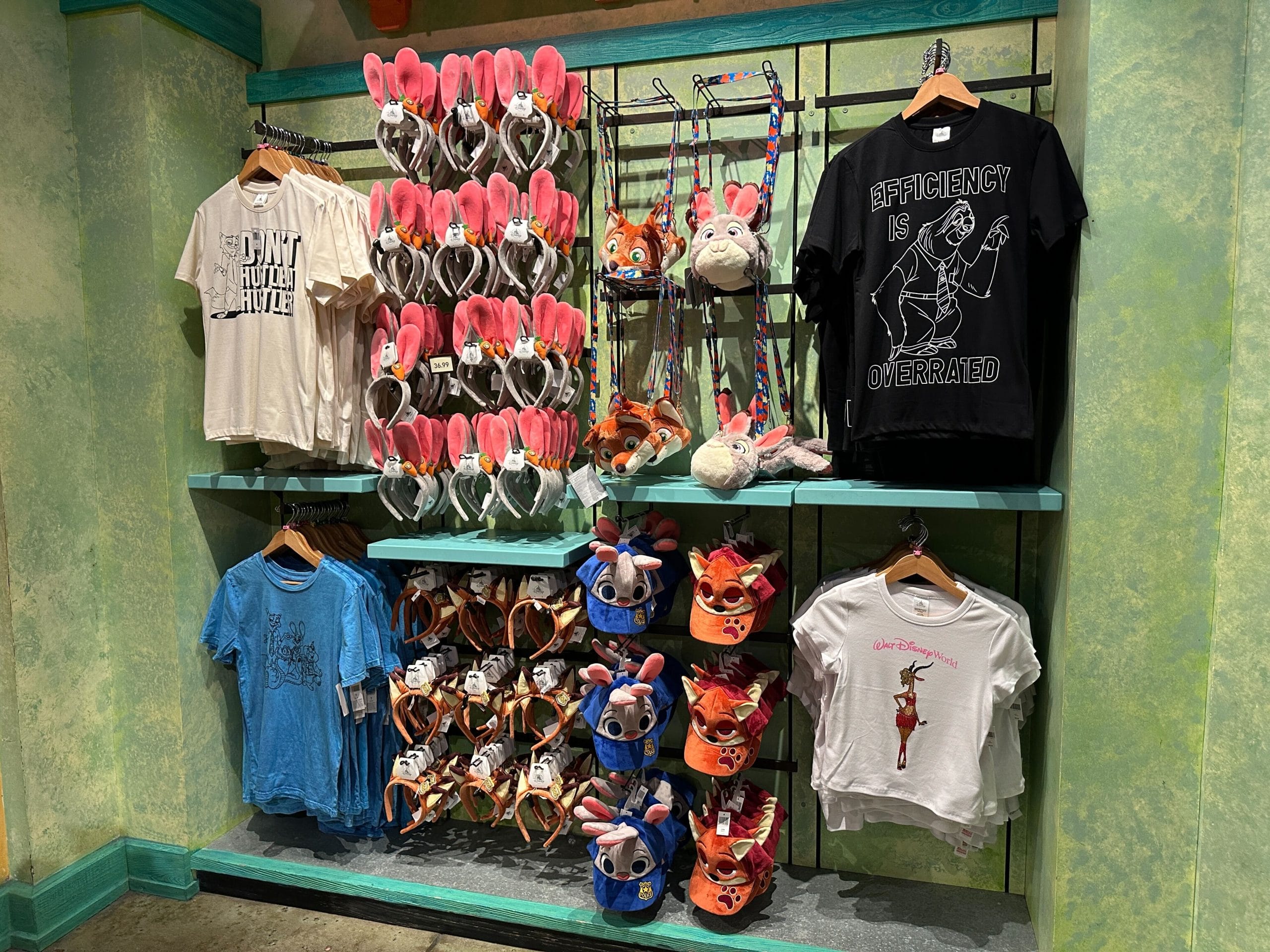 New Zootopia shirts now available at Walt Disney World.