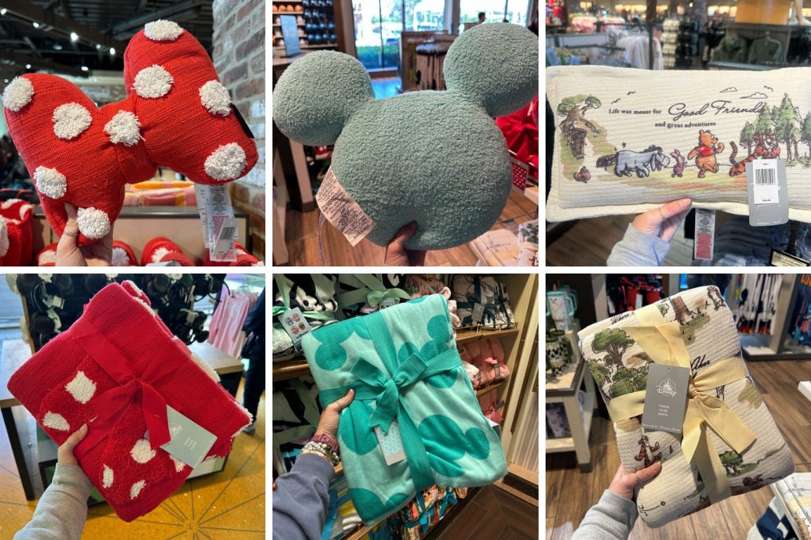 Coordinating Throws and Pillows Now Available at Walt Disney World.