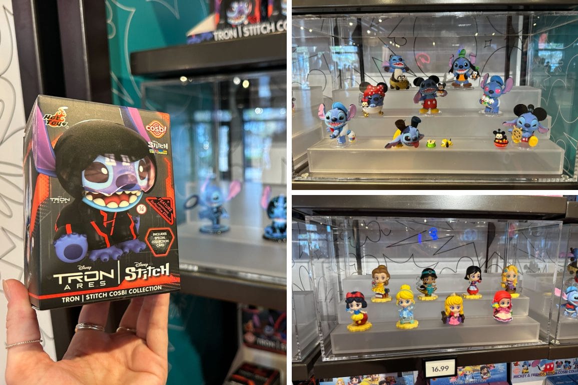 New Stitch and Disney Princesses Mystery Figurines now available at Disney Springs.
