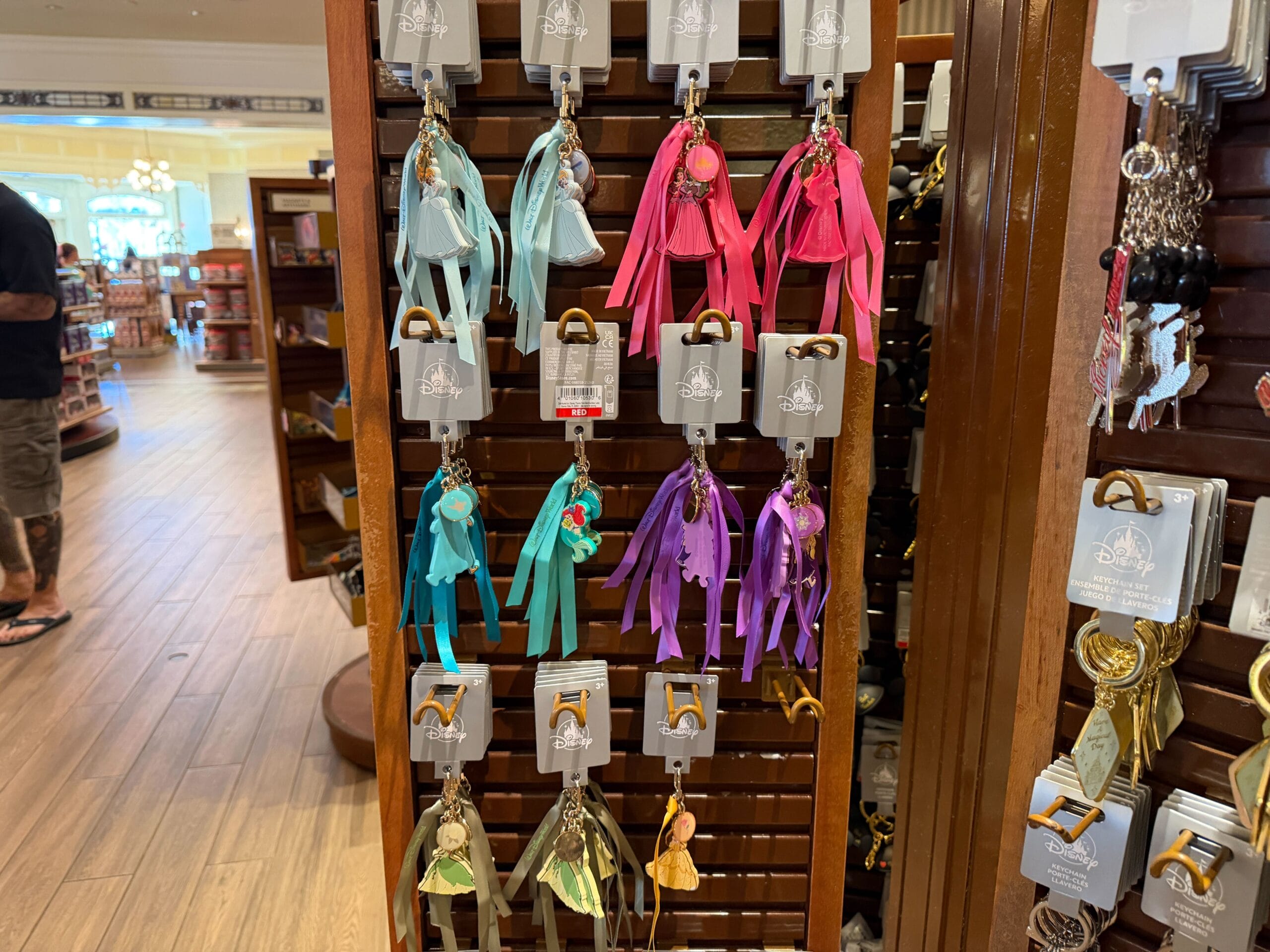 Several new Disney Princess keychains now available for purchase at Walt Disney World.