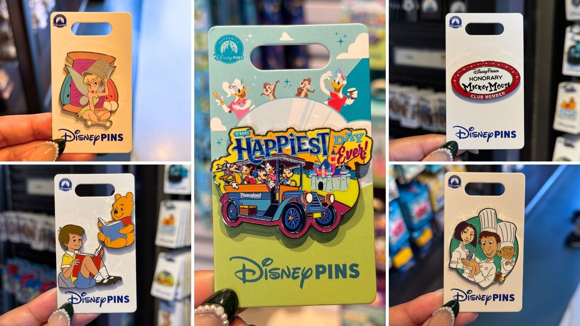 Tinker Bell, Winnie the Pooh, and More New Pins From Disneyland Resort
