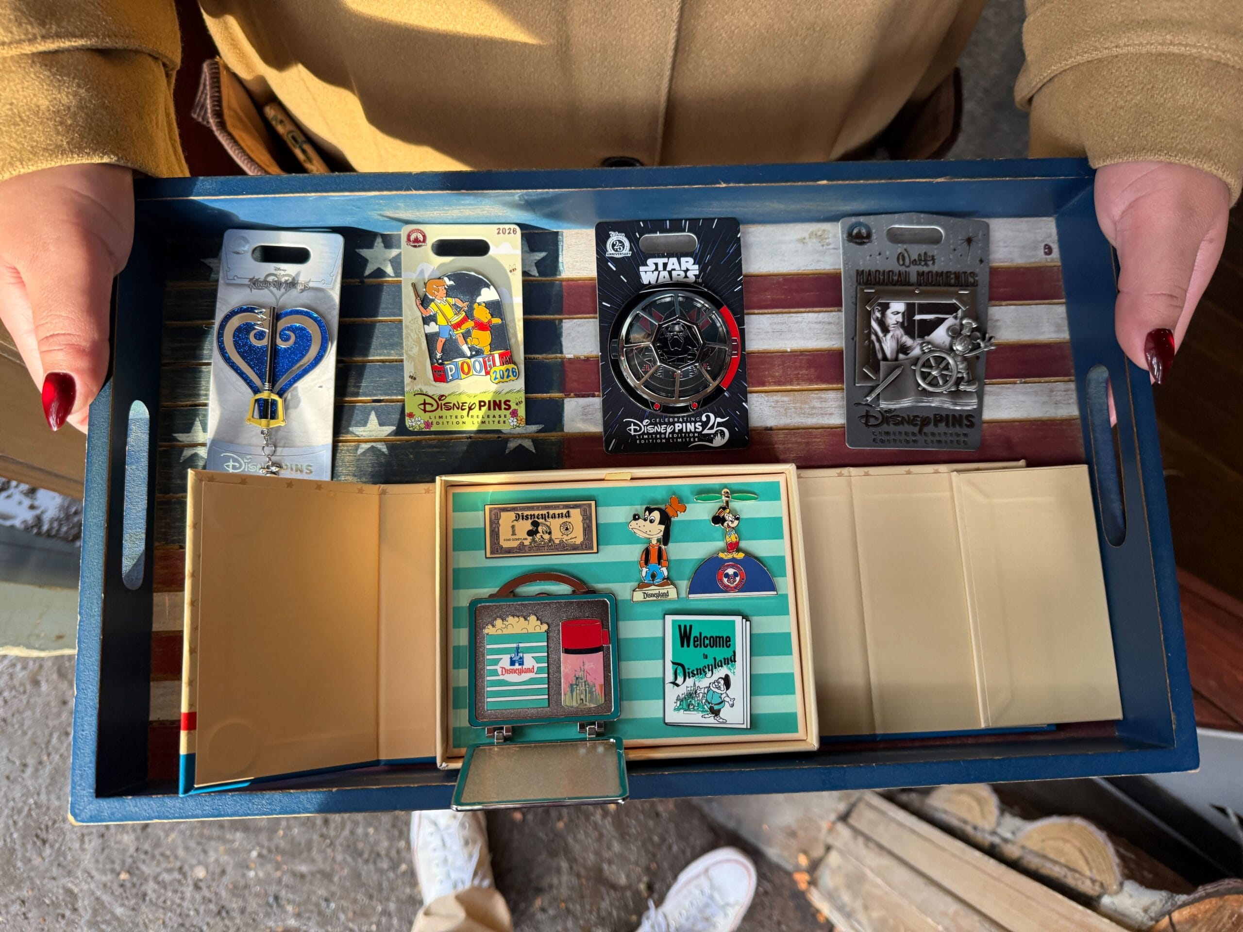 Disneyland Pin Tuesday: 70th Anniversary Box Set, Kingdom Hearts Keyblade, Kylo Ren, and More Pins