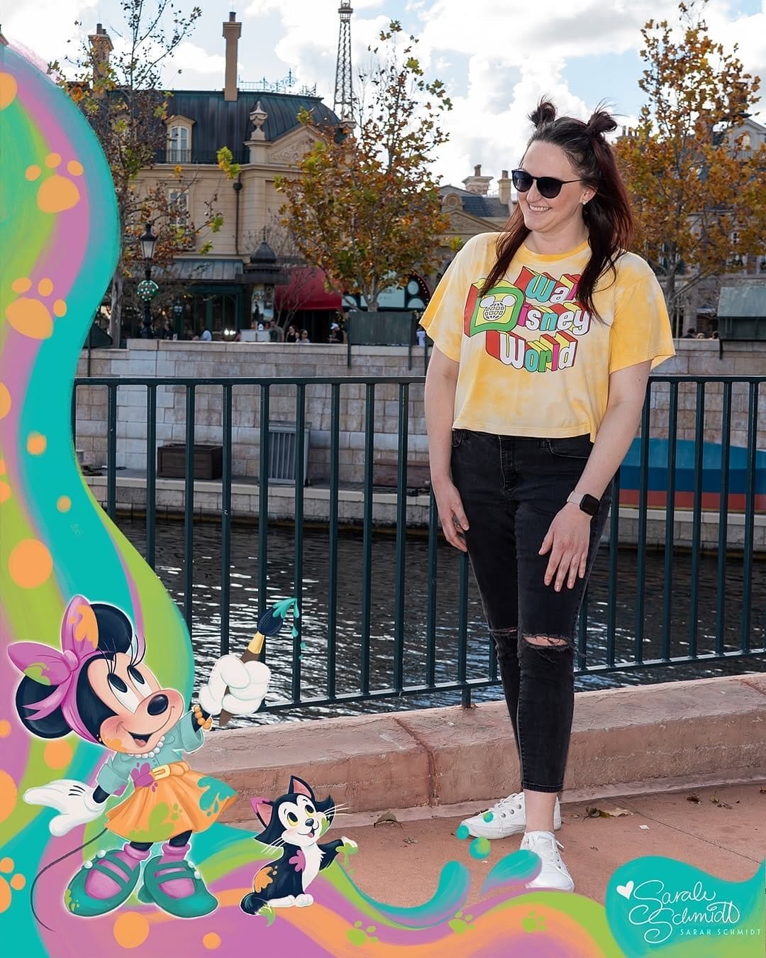 Several Magic Shots are available for EPCOT’s International Festival of the Arts, including various ones with Figment, some new props, and Minnie and Figaro.