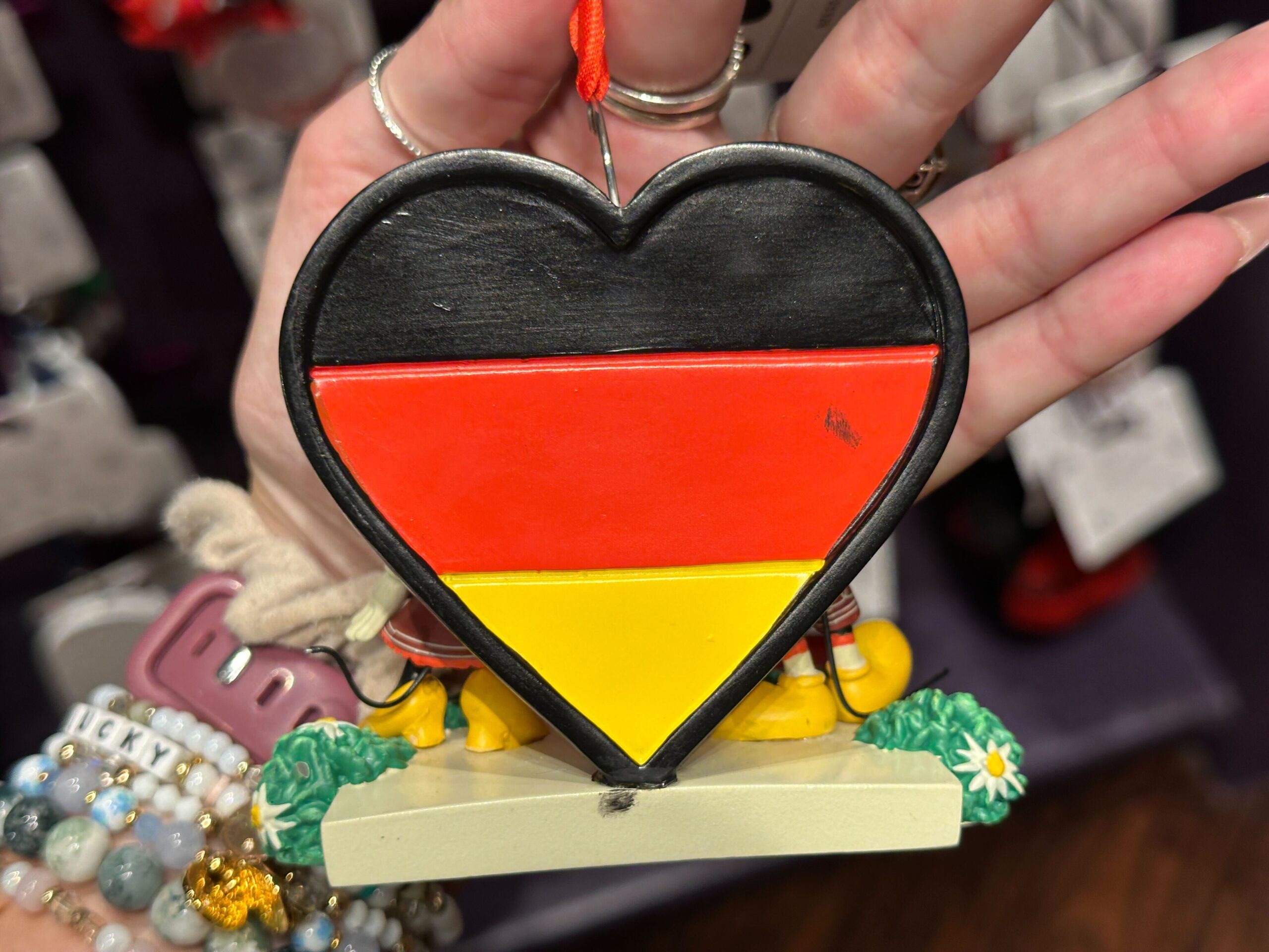 Back of Germany World Showcase Ornament.