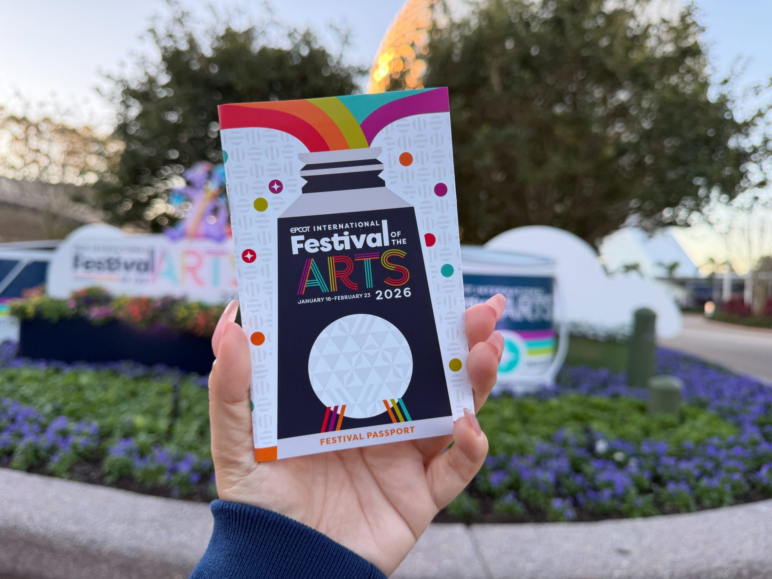 The passport contains full food menus (without pricing), and lists of entertainment, activities, and merchandise previews.