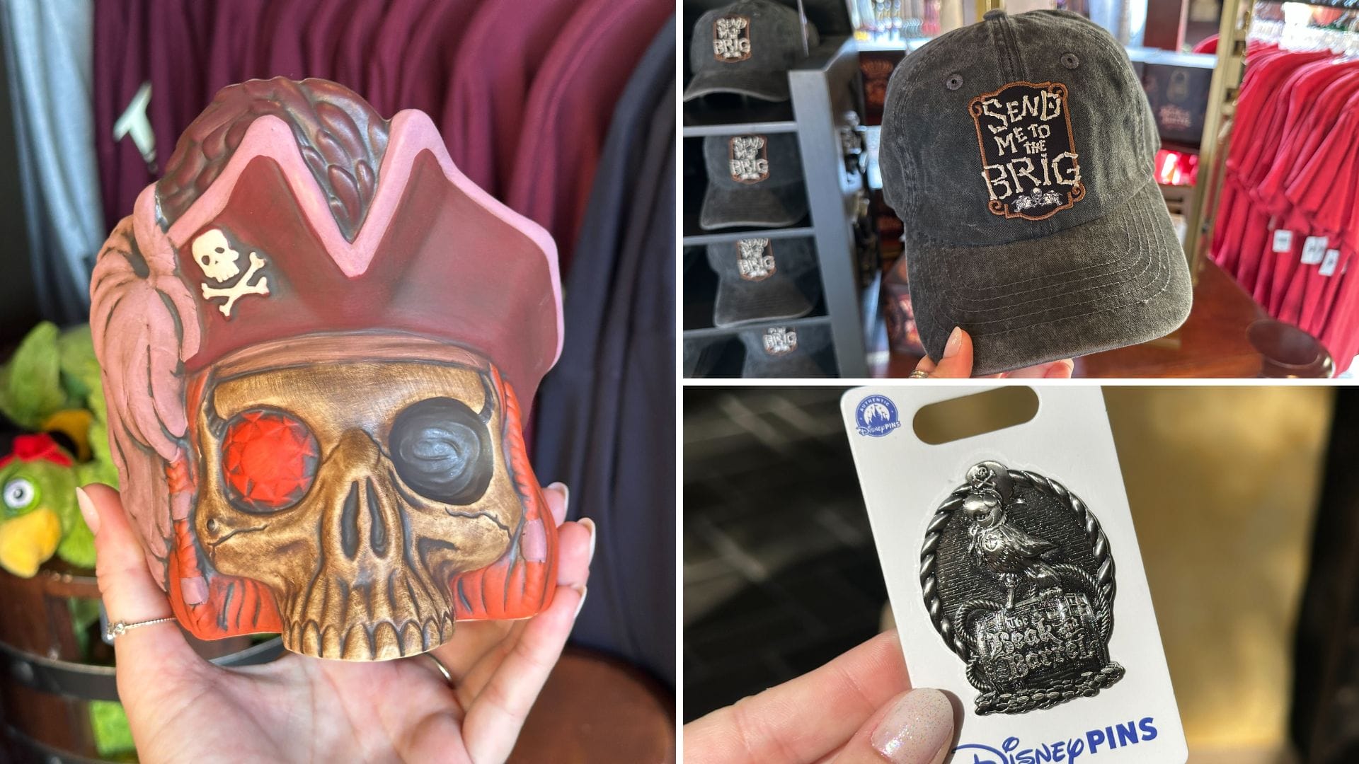 NEW Beak and Barrel Pirate Bar Tiki Mug, Hat, and Pin Available at Magic Kingdom