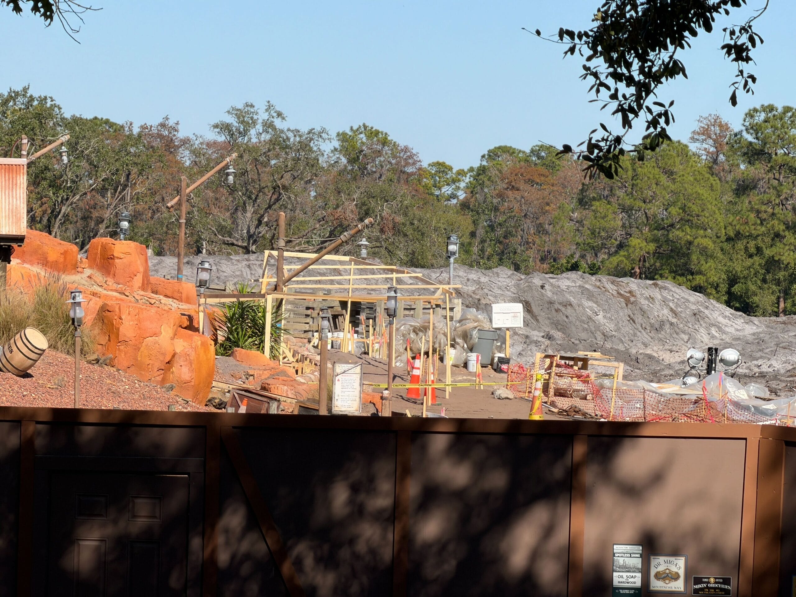 Temporary Structure Erected for Cars Construction at Magic Kingdom
