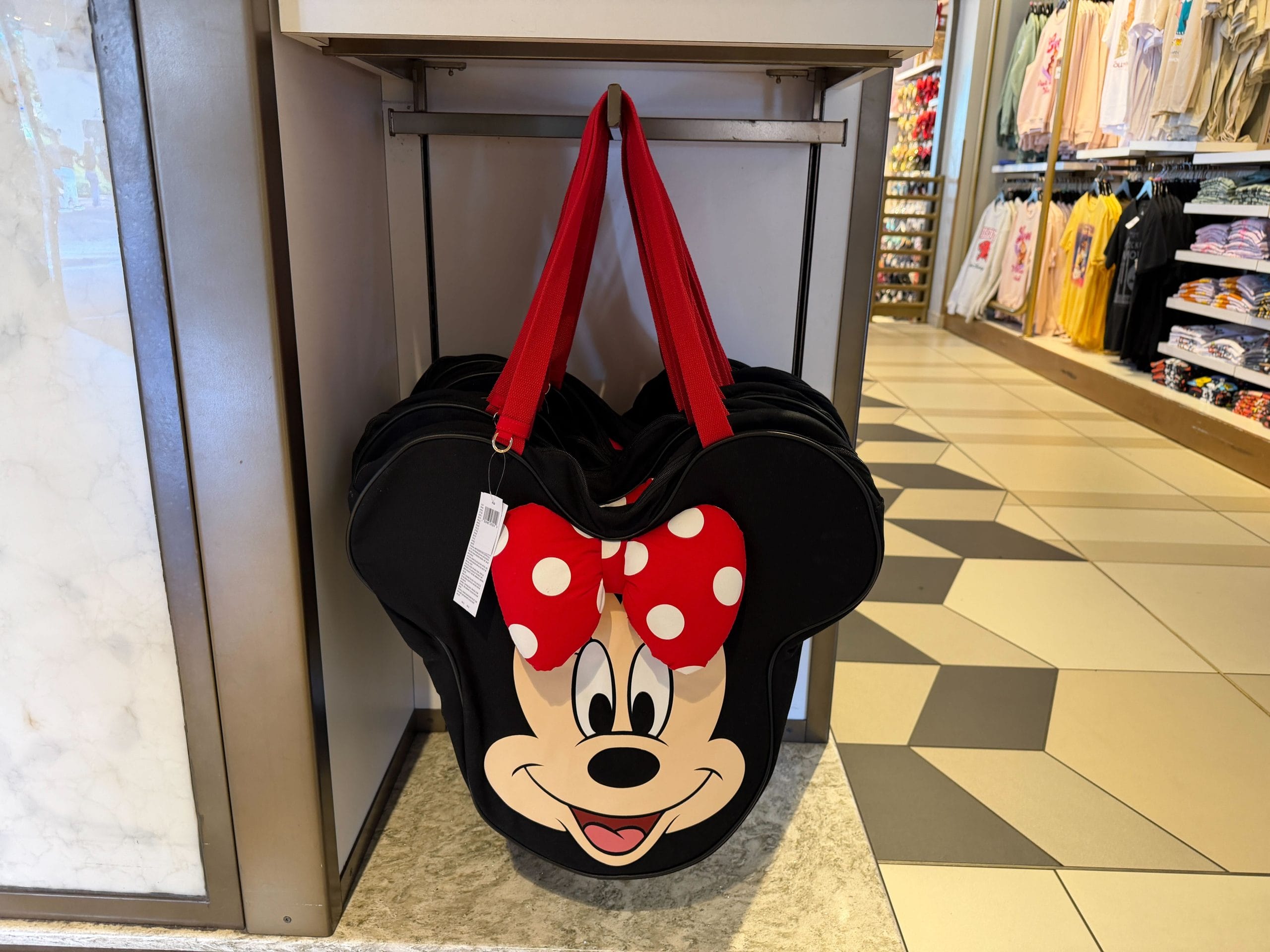 Updated Minnie Big Face Canvas Tote Bag Arrives at Walt Disney World