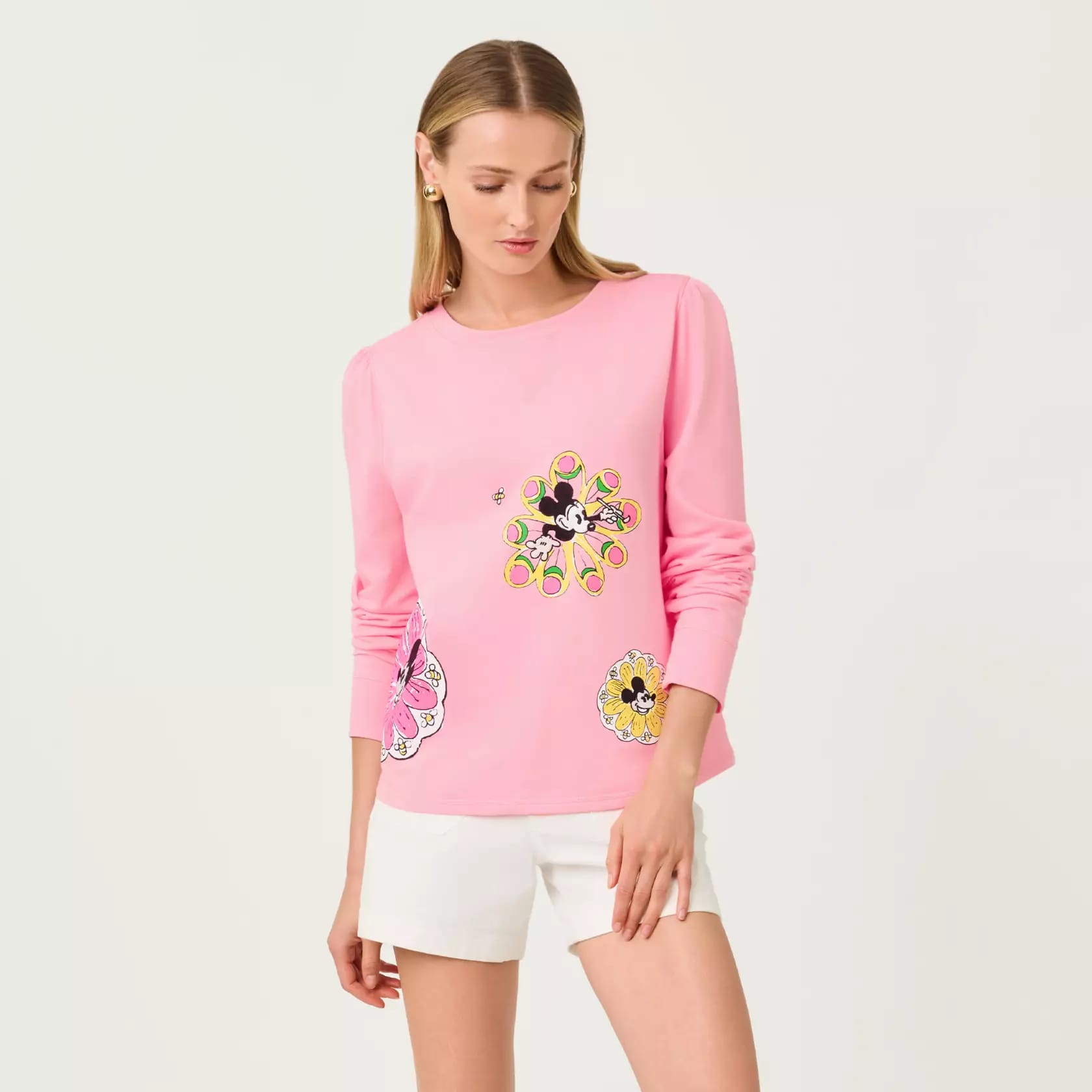 Mickey Mouse Puff Sleeve Sweatshirt by Lilly Pulitzer – Disney Parks