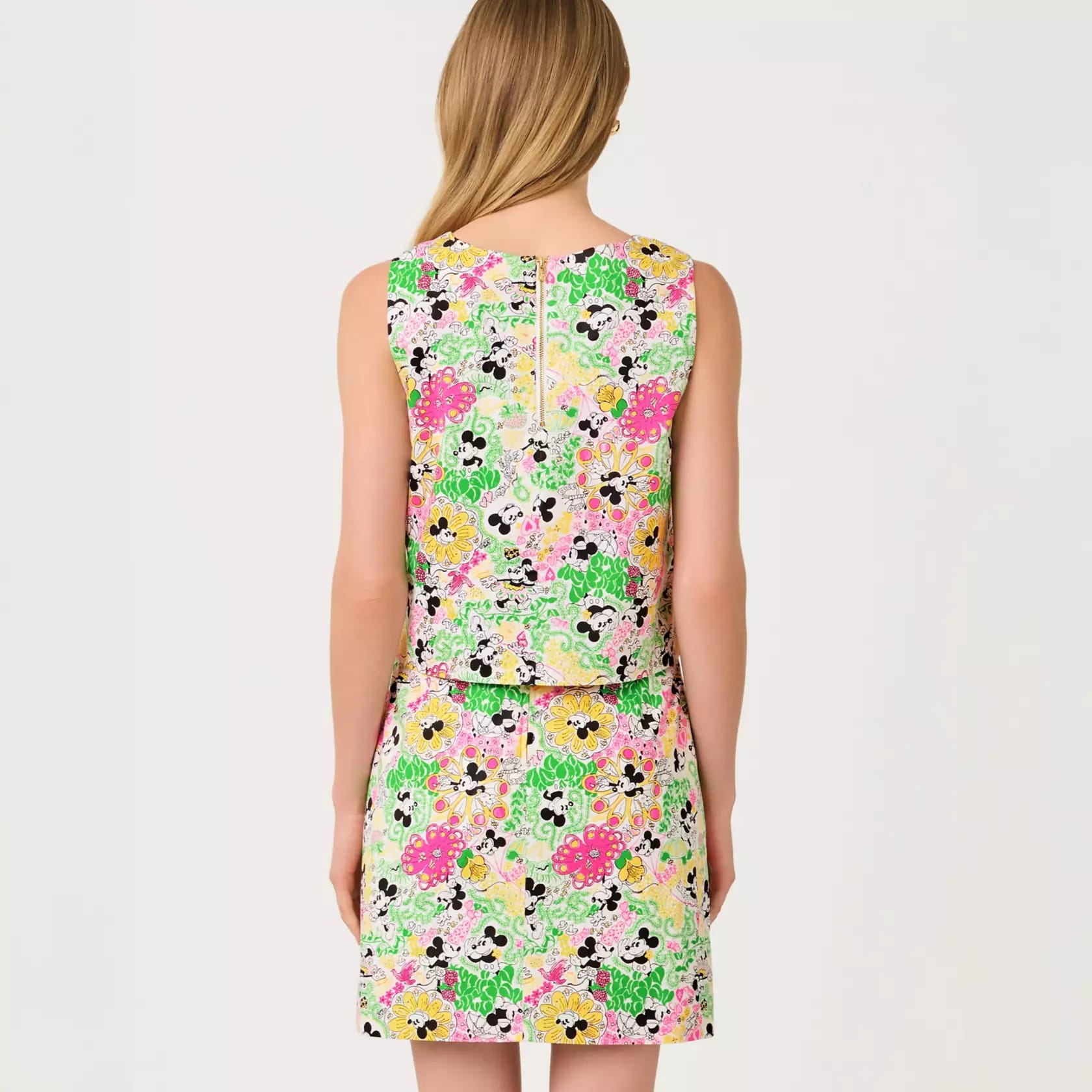 Mickey and Minnie Mouse Sleeveless Crop Top by Lilly Pulitzer