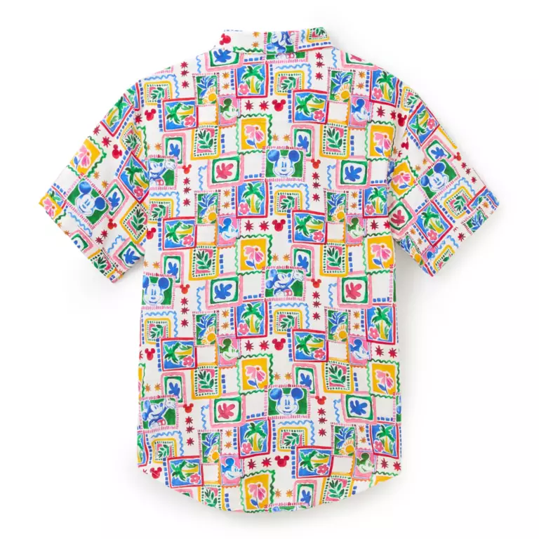 Mickey Mouse Tropical Watercolor Button Down Shirt for Men by RSVLTS – $ 86.00