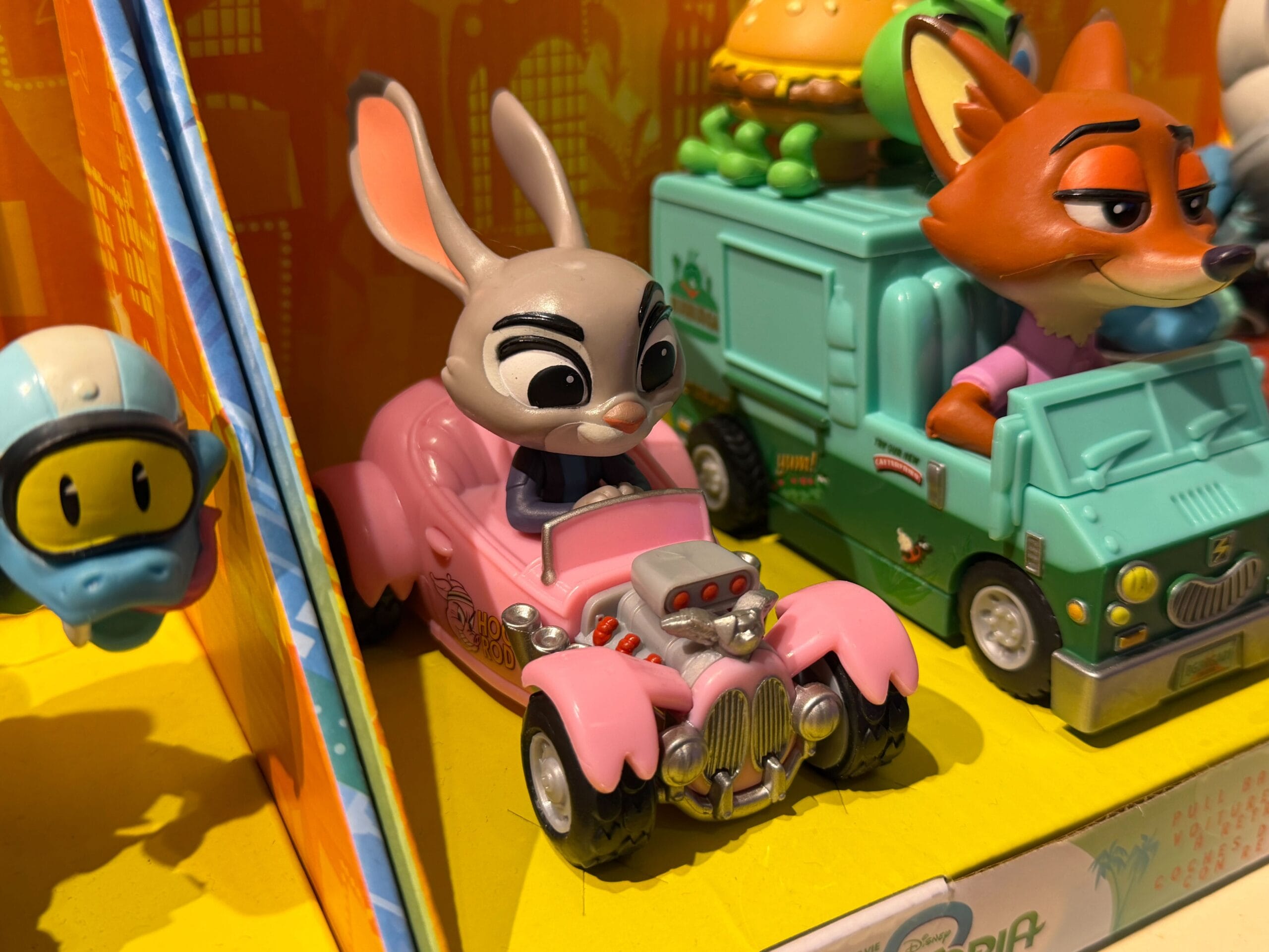 Pullback toy cars themed to Disney's Zootopia 2