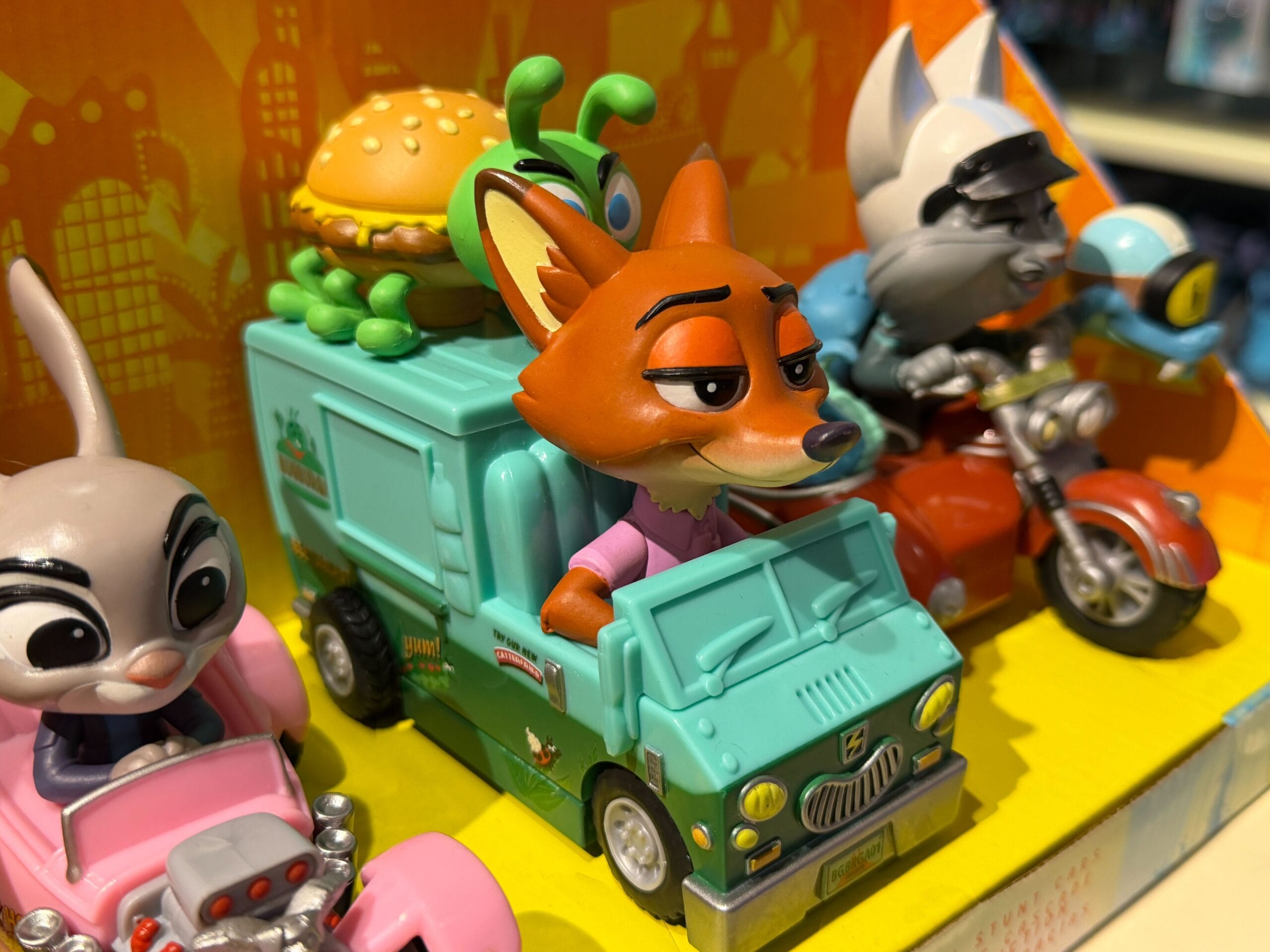 Pullback toy cars themed to Disney's Zootopia 2