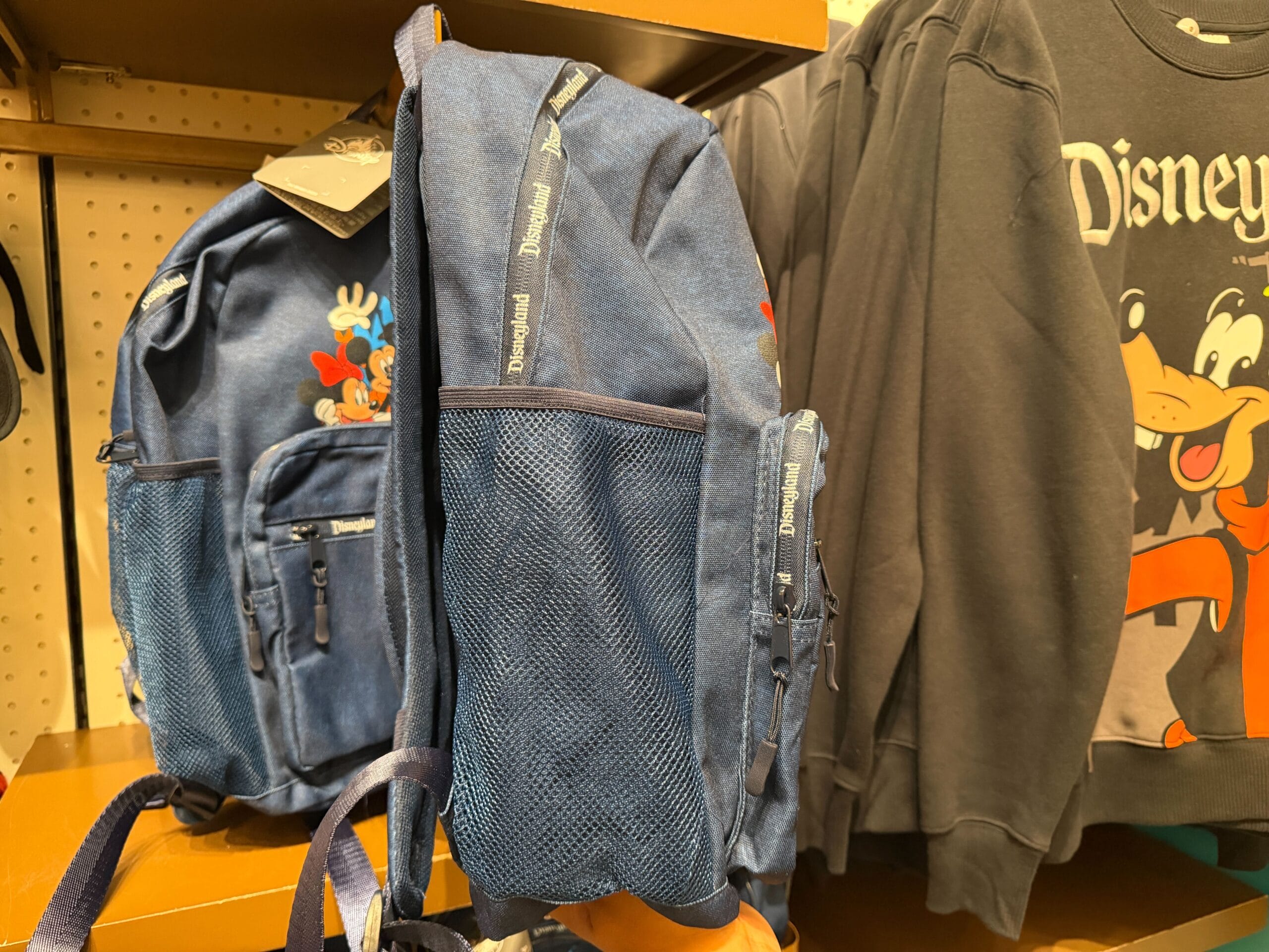 Right side of Mickey and Friends backpack.