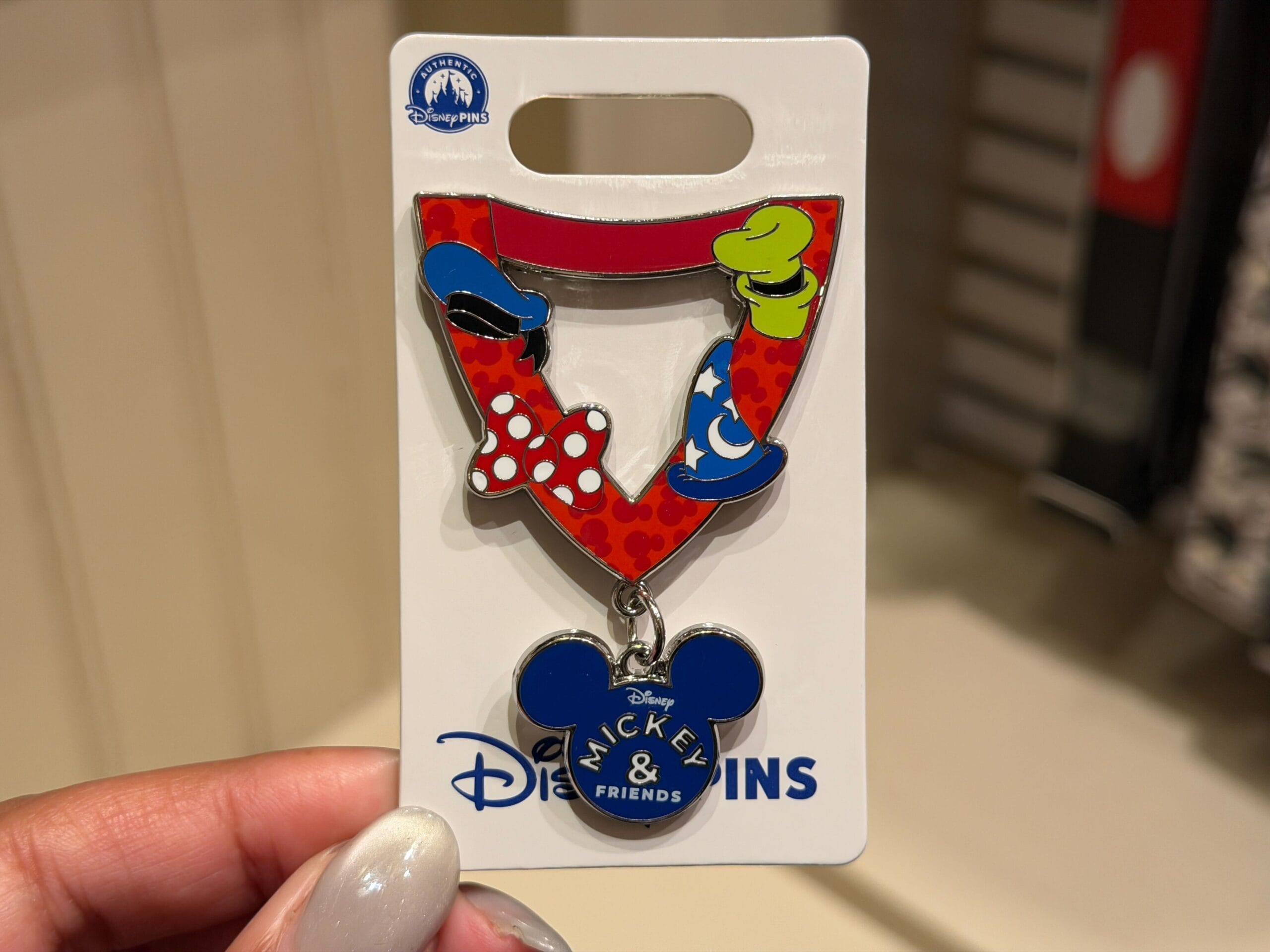 Mickey and Friends Lanyard Pin.