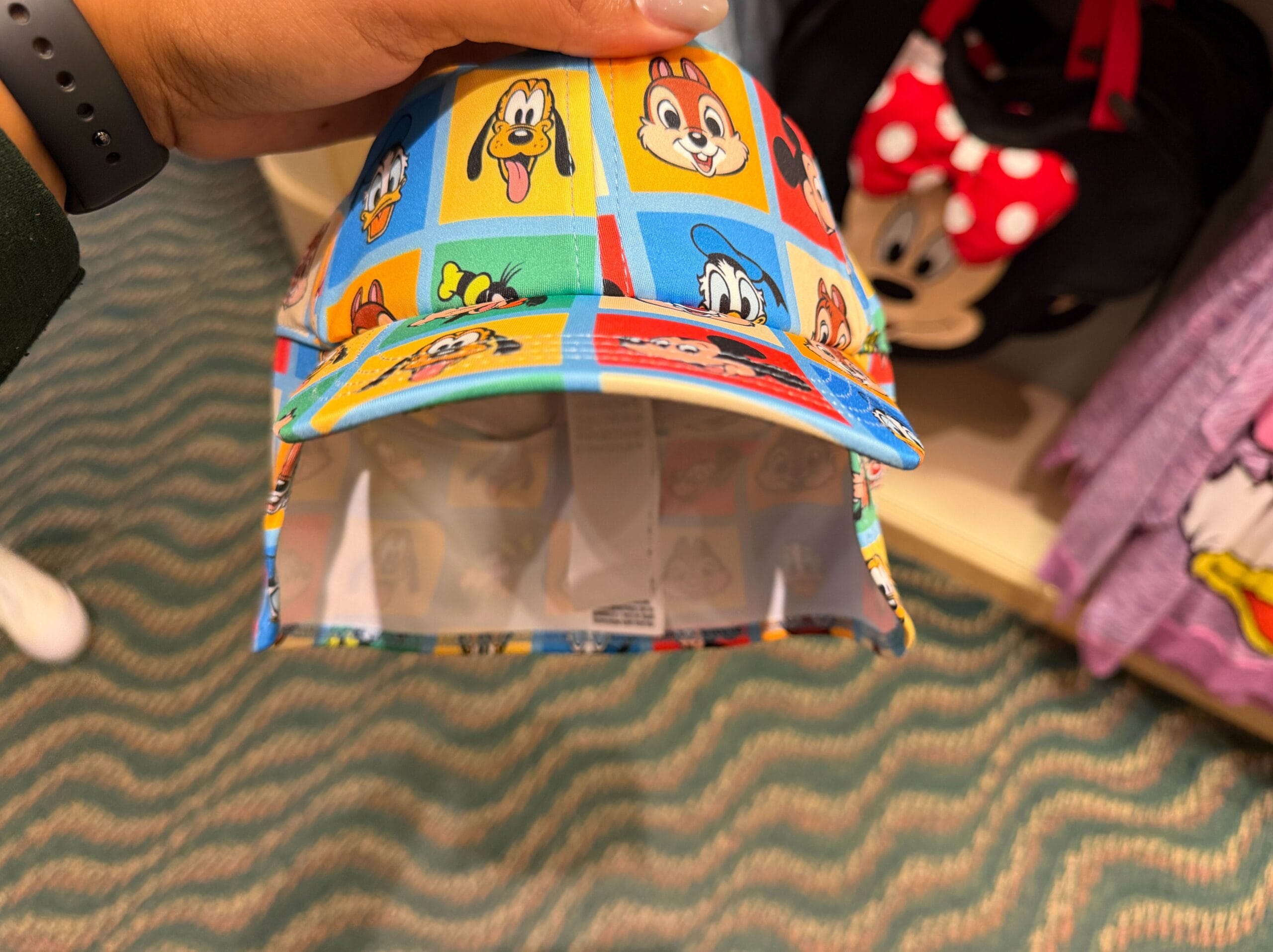 Front of the Mickey and Friends hat.