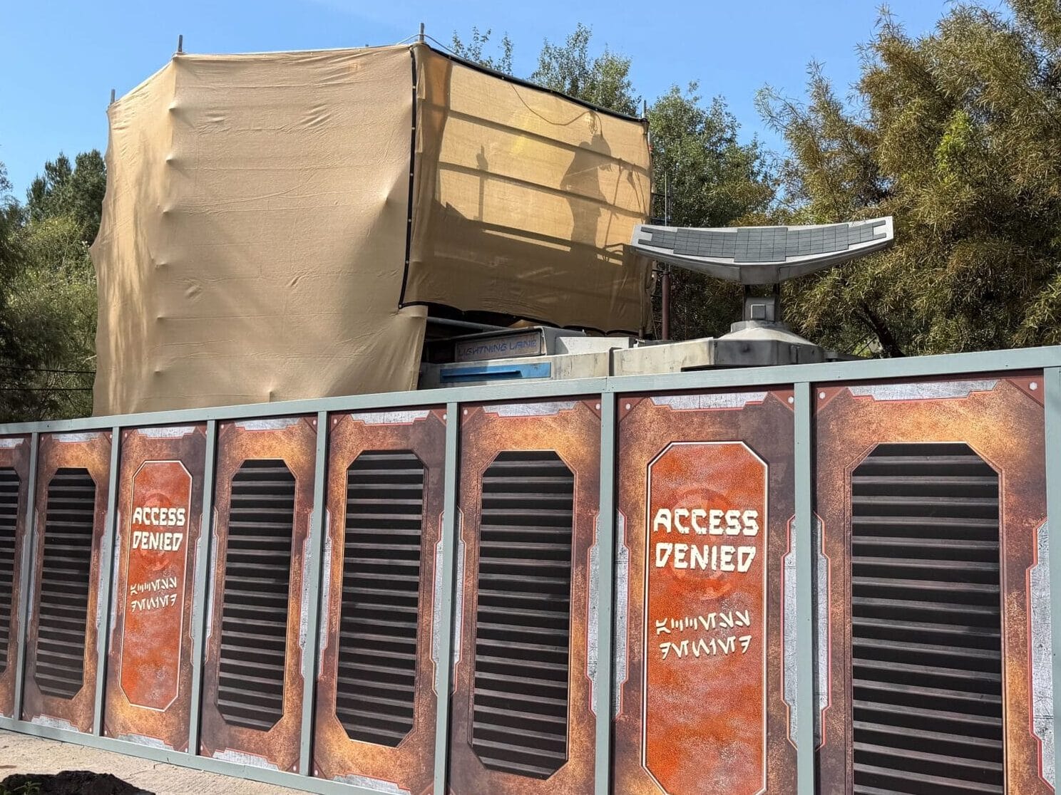 Refurbishment Work Continues with New Paint and Scrim on Rise of the Resistance