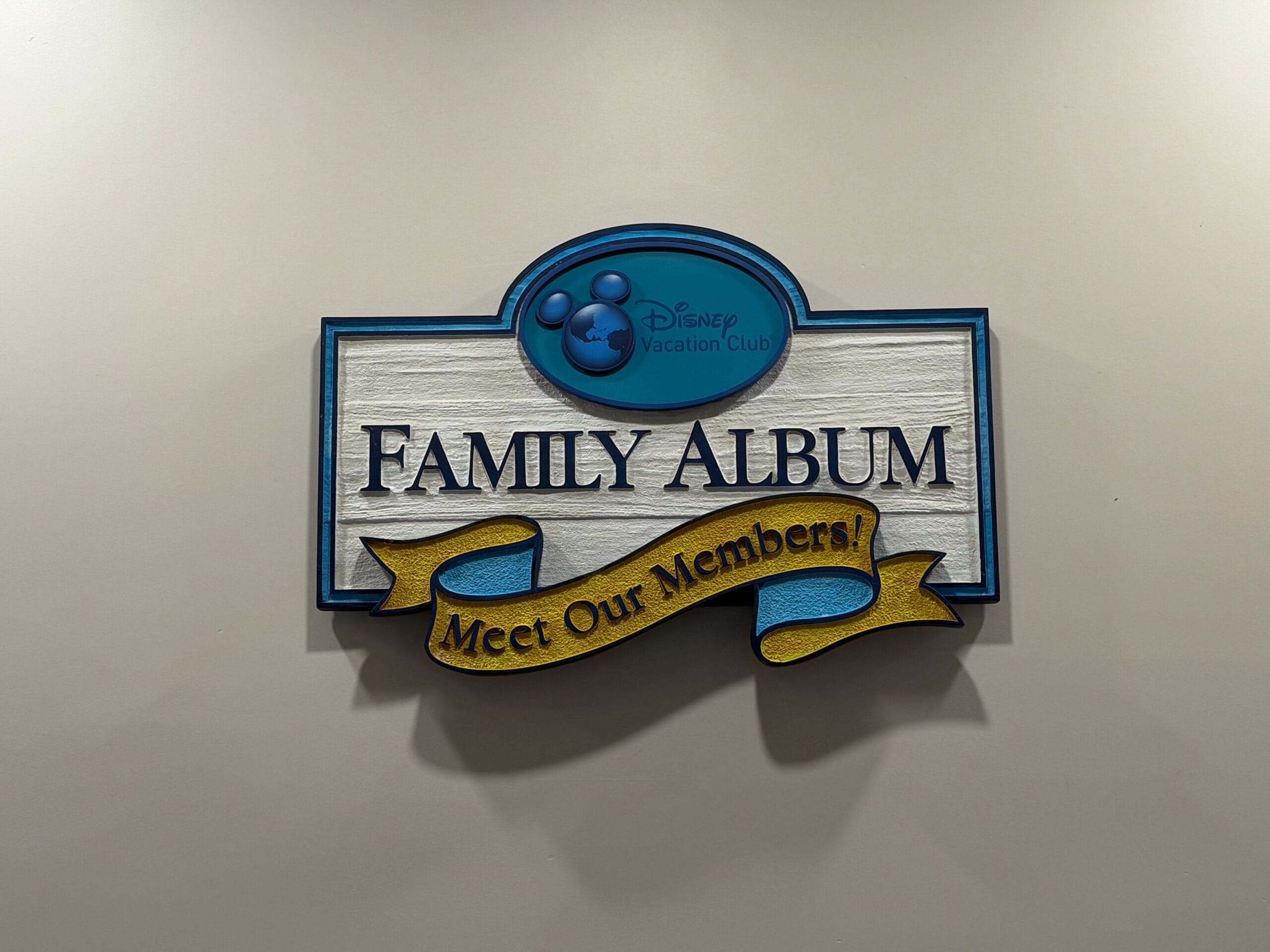The sign for the "DVC Family Album" at Olivia's Cafe in Disney's Old Key West Resort in Walt Disney World