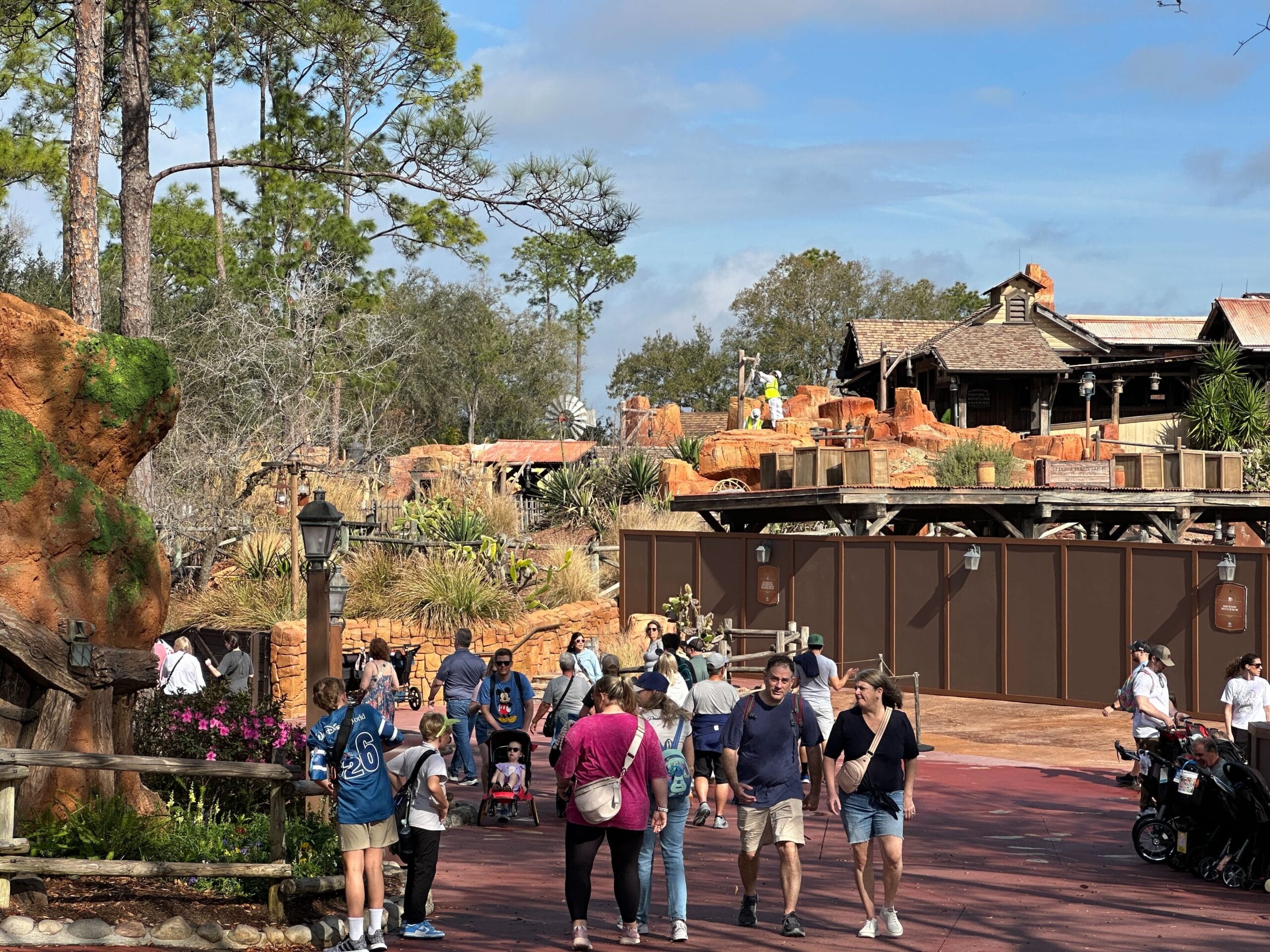 New Pavement Visible at Big Thunder Mountain Railroad at Walt Disney World
