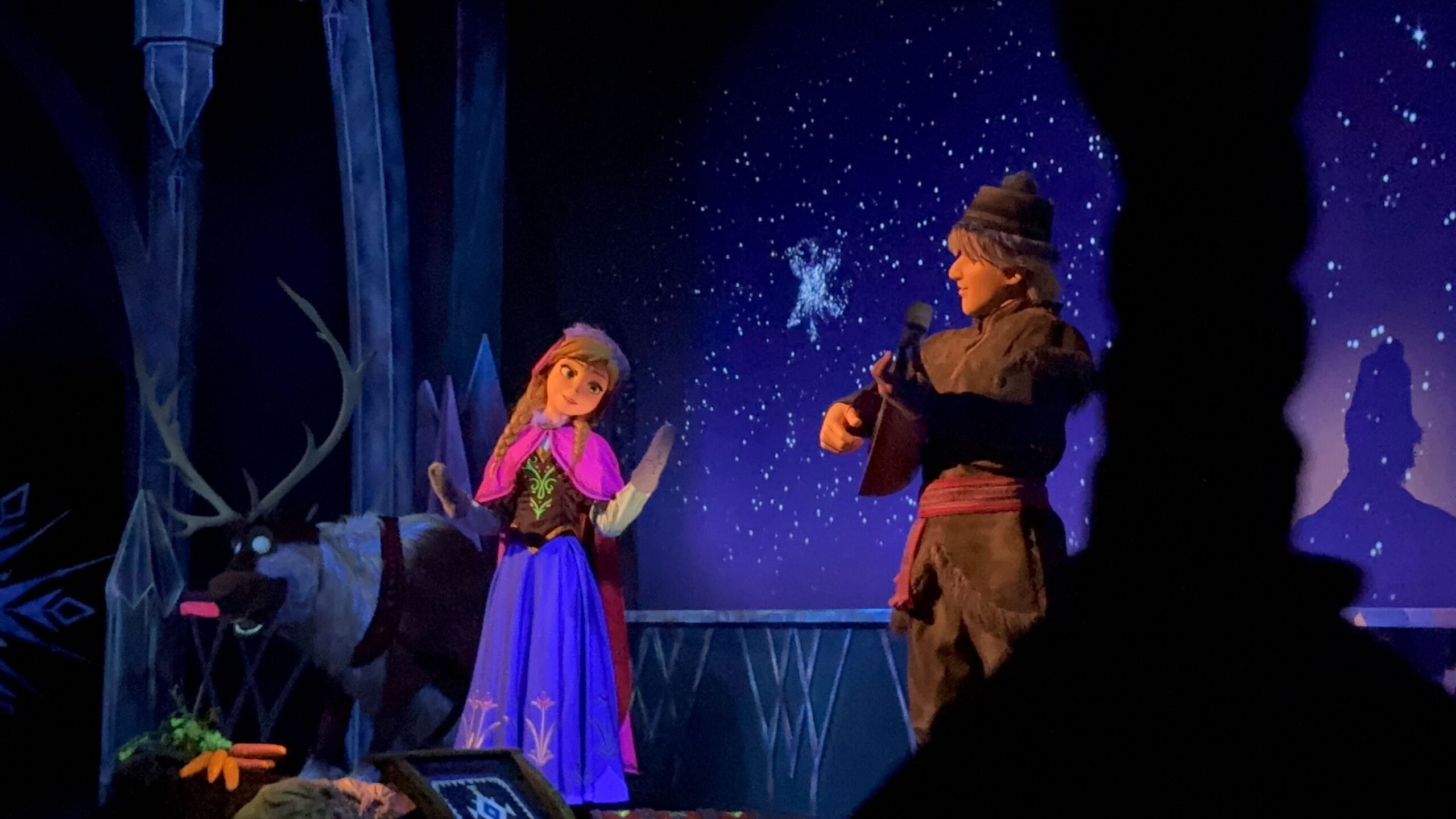 Updated animatronics in Frozen Ever After attraction in EPCOT