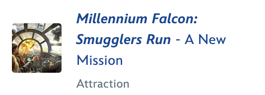 Millennium Falcon: Smugglers Run Gets Updated Name & Description Before Mandalorian Mission Debut