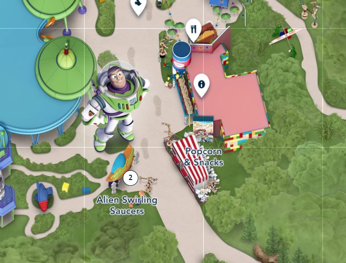 Toy Story Land Popcorn & Snacks Stand Added to My Disney Experience and Online Map