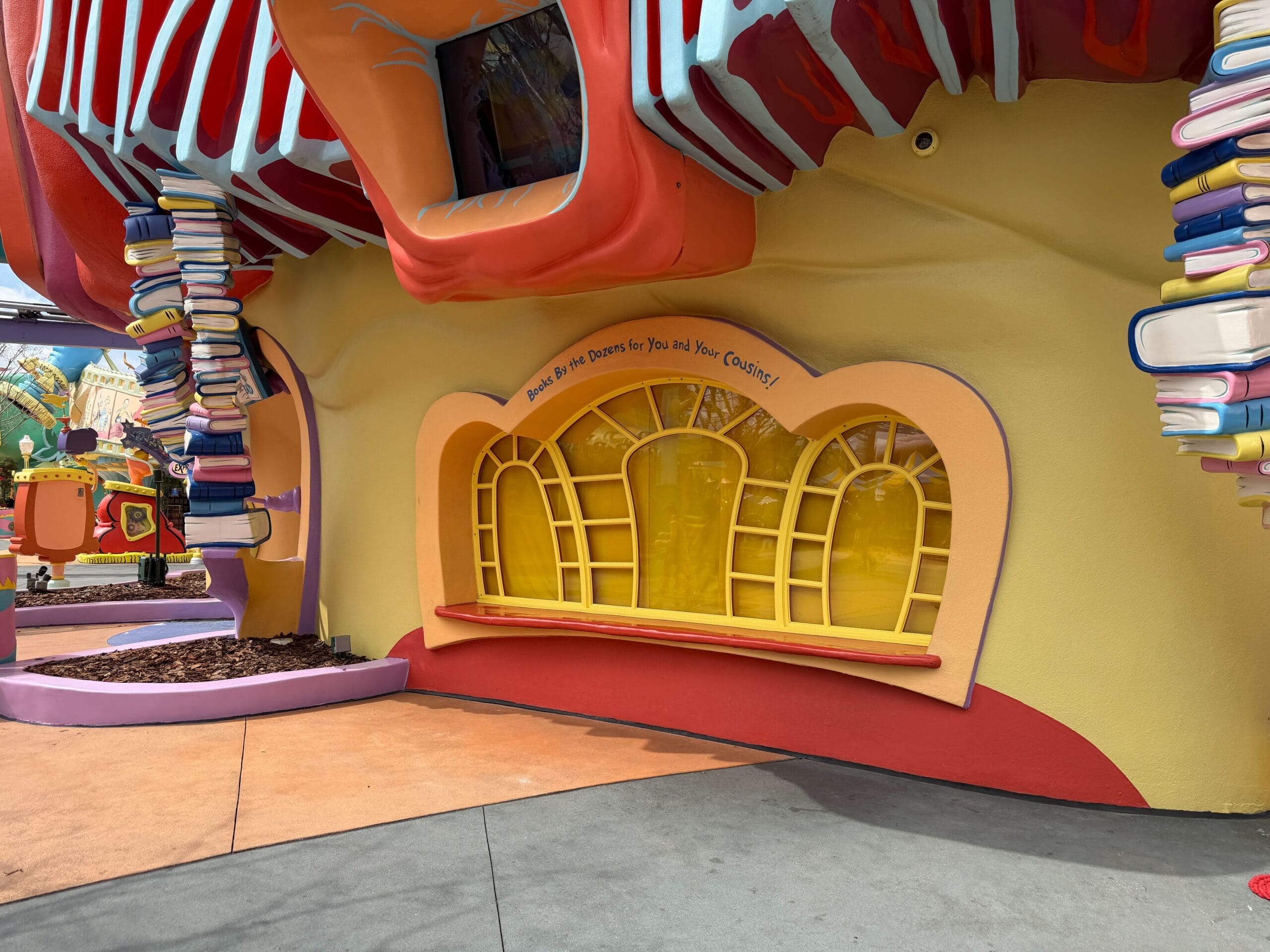 The store typically houses shelves full of Dr. Seuss titles, tables that young guests can sit at while reading the books, and air conditioning for everyone to enjoy on hot days.