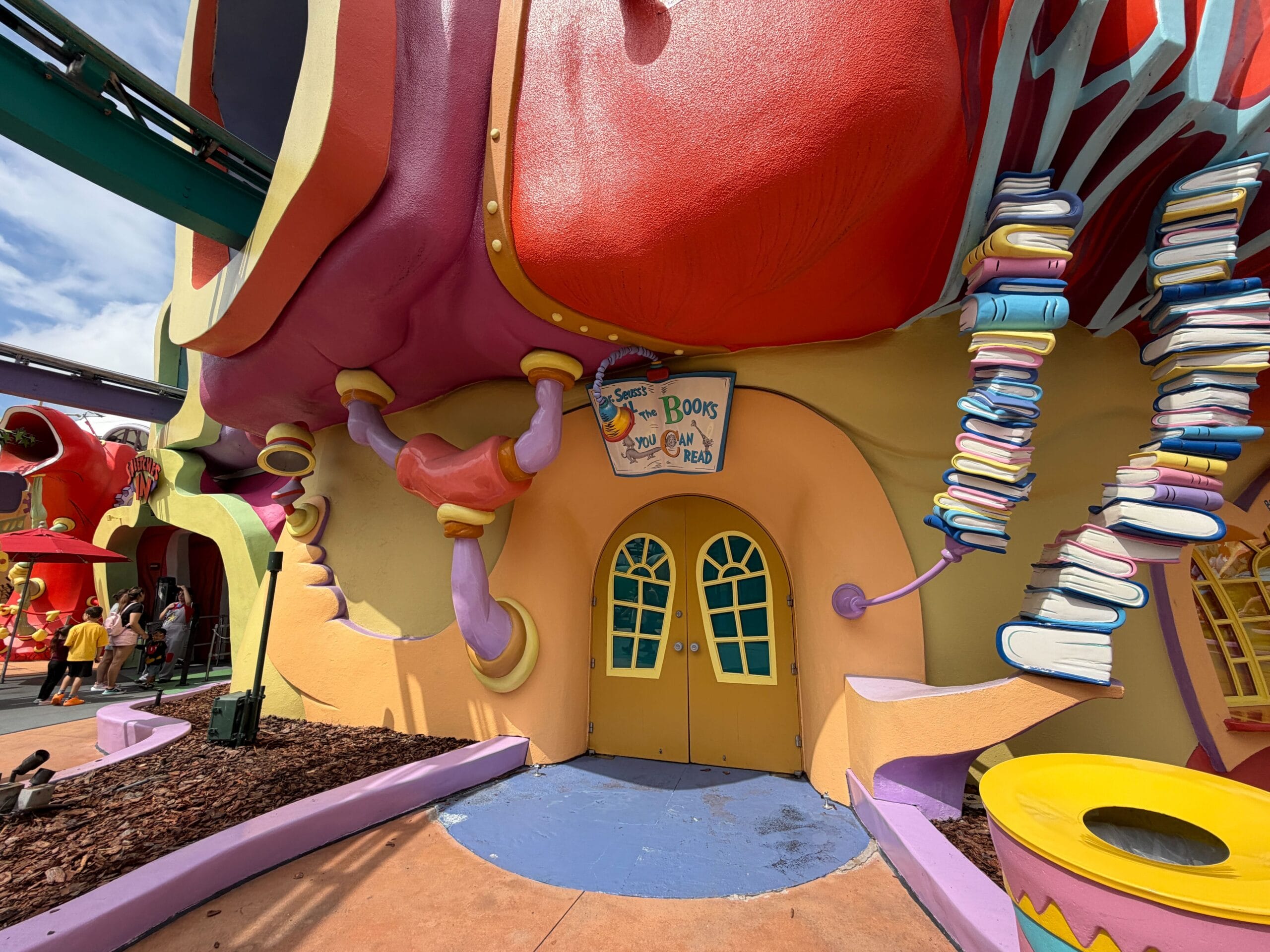 The store typically houses shelves full of Dr. Seuss titles, tables that young guests can sit at while reading the books, and air conditioning for everyone to enjoy on hot days.