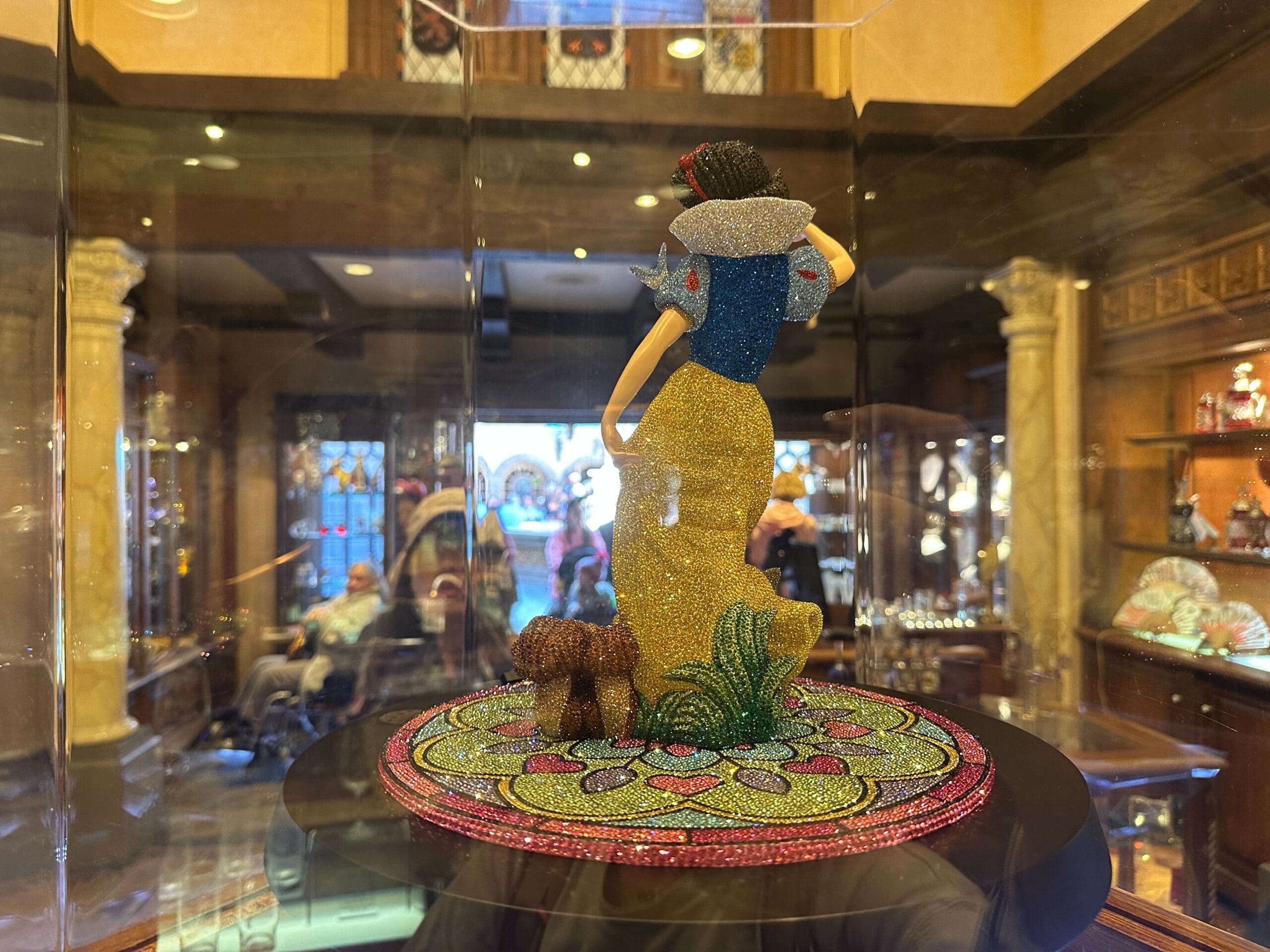 Back of Snow White Swarovski Crystal Figure.