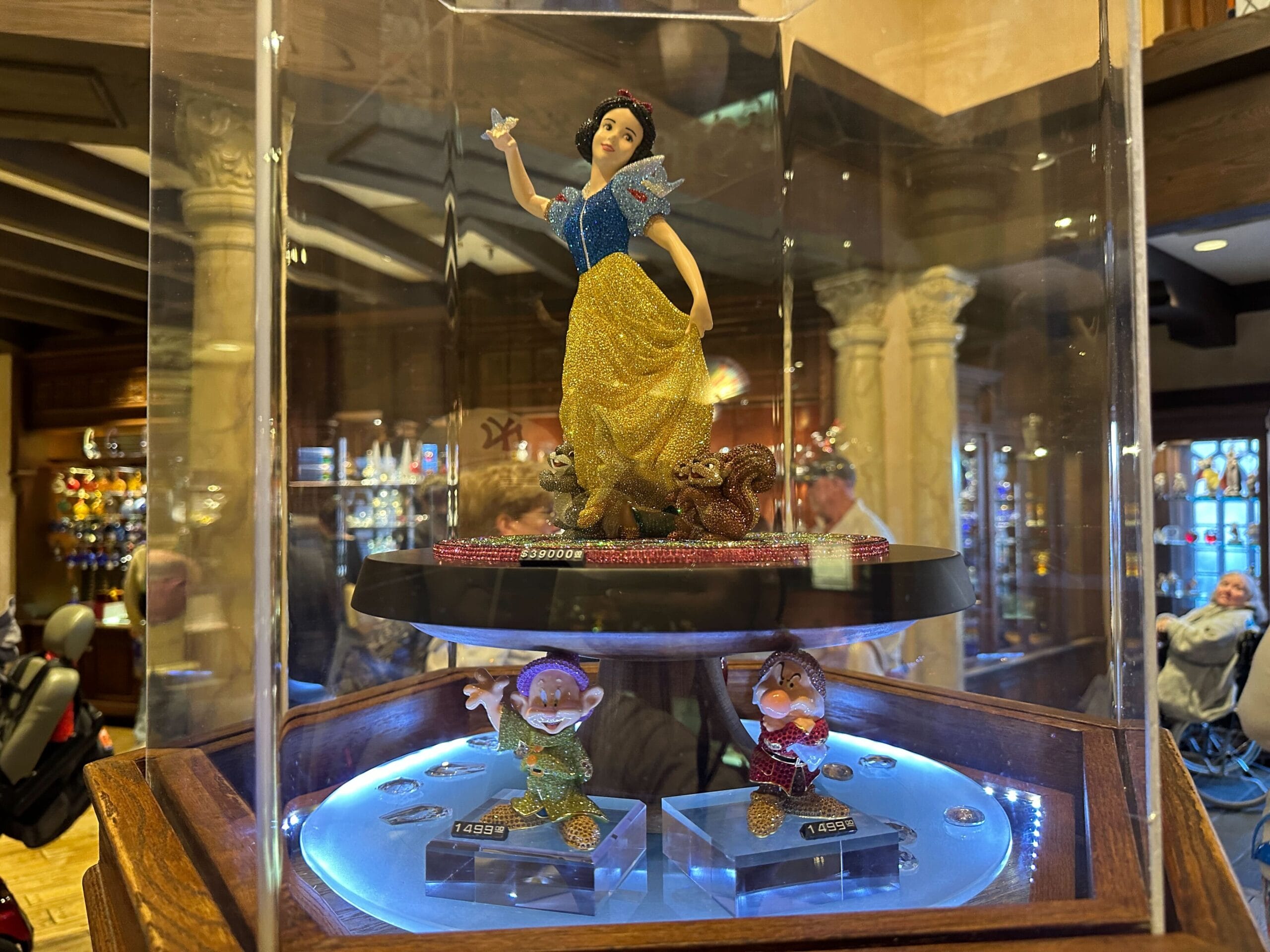 New Snow White-themed Swarovski figures at EPCOT.