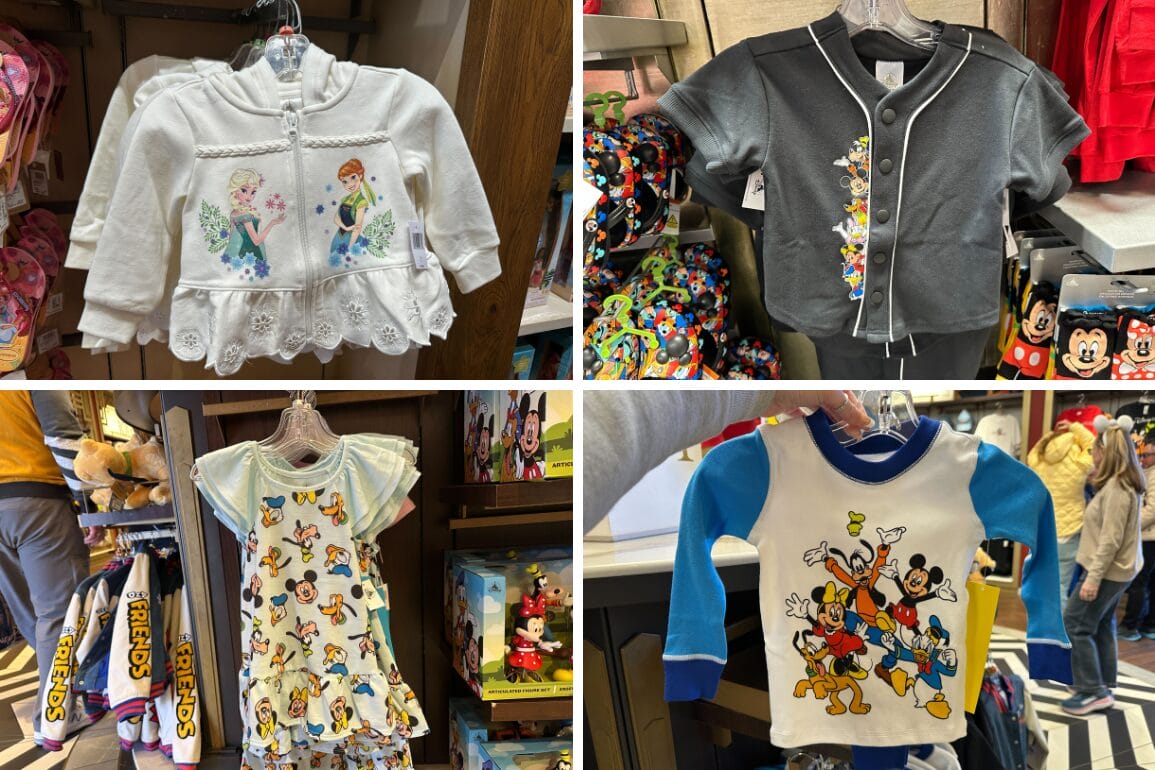 New youth apparel themed to Frozen and Mickey and Friends now available at Walt Disney World.