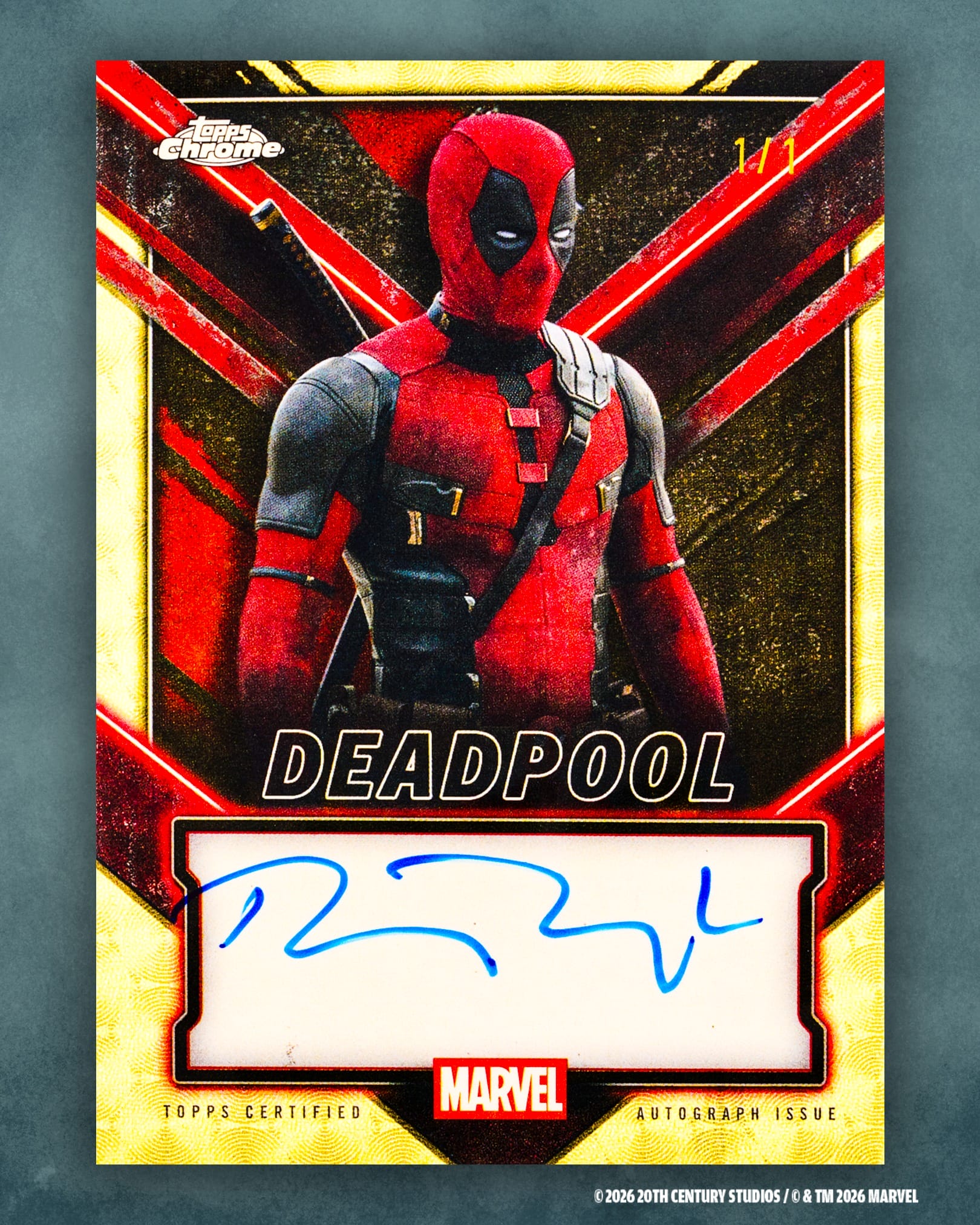 2026 Topps Chrome Deadpool trading card