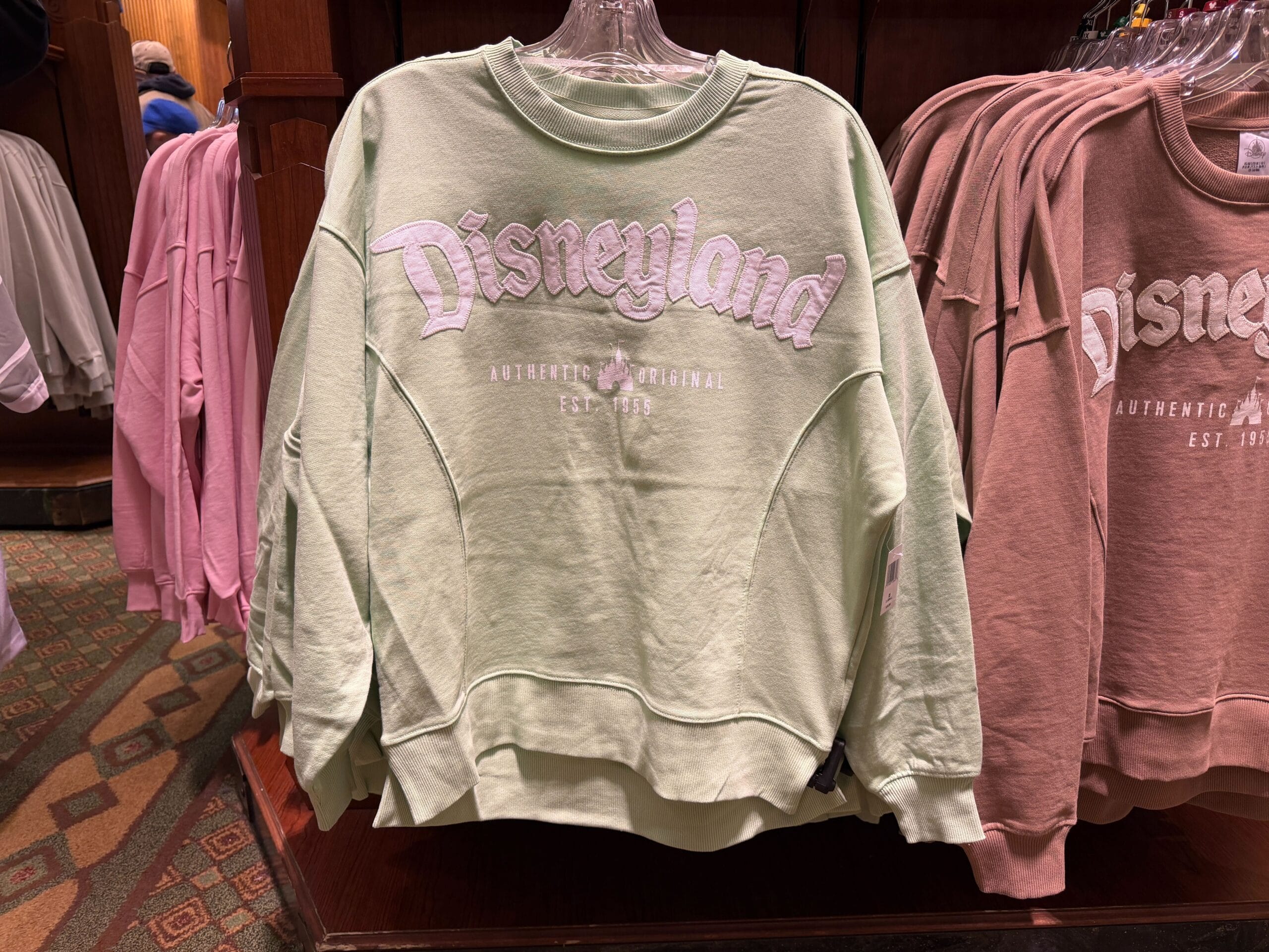 Light green Disneyland logo sweatshirt
